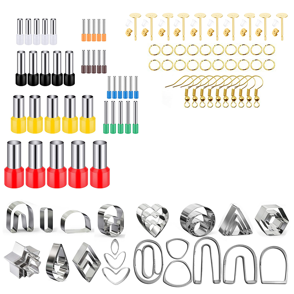Ausstechformen Für Polymerclay, Formen Zur Herstellung Von Polymerclay-schmuck, Ohrringrohlinge, Haken, Diy-plastiktüten