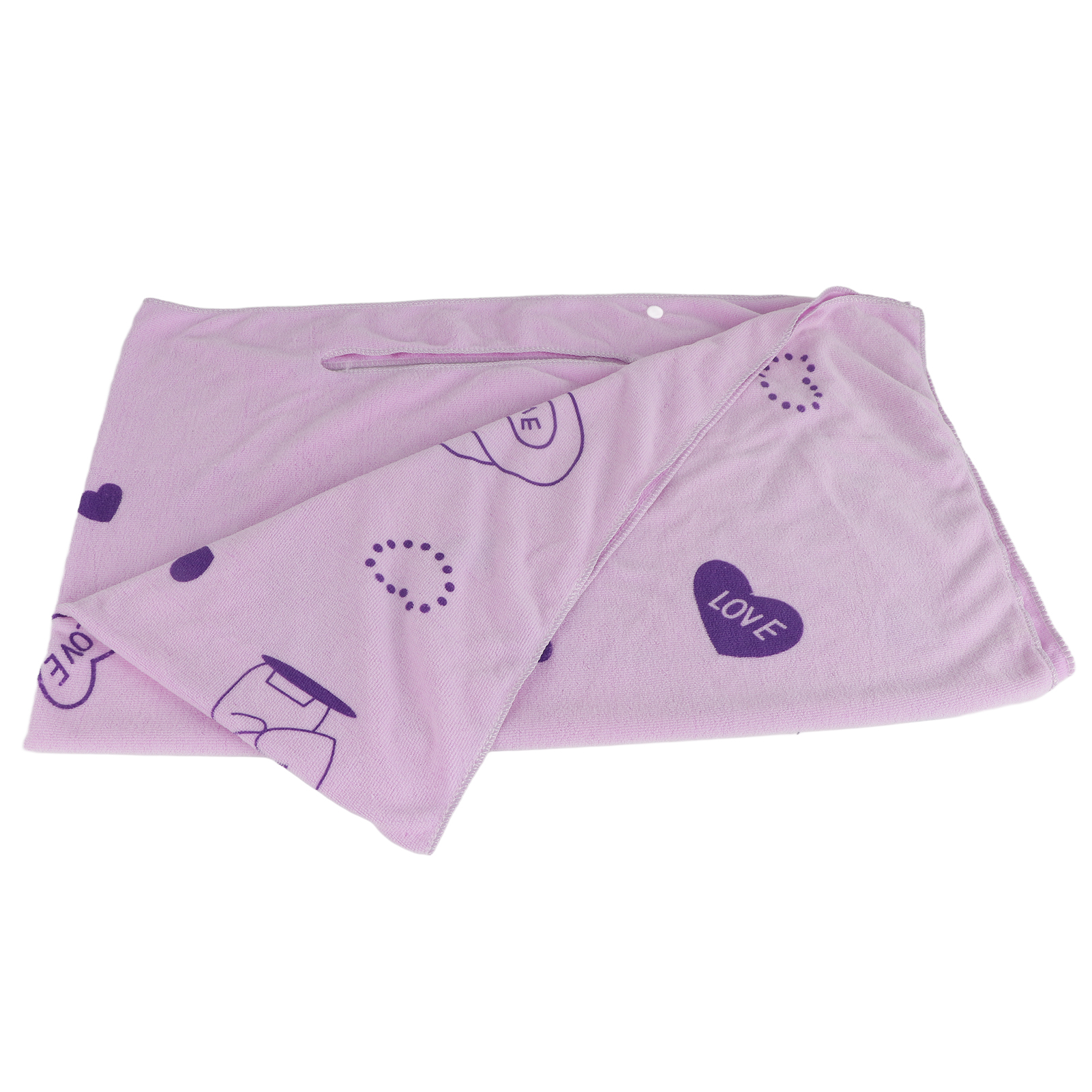 Damen-badetuch Aus Ultrafeinen, Atmungsaktiven Fasern, Mit Trägern Und Umklappbaren Kanten, Badezimmeraccessoire, Helllila, 80 X 135 Cm / 31,50 X 53,15 Zoll