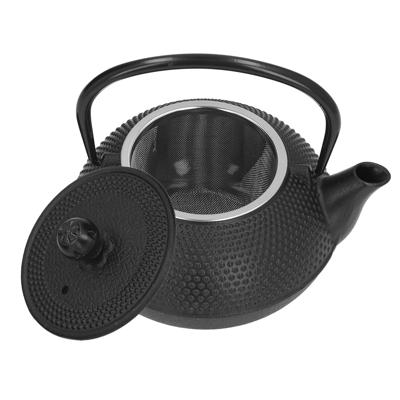 Teeservice Aus Gusseisen Mit 2 Tassen (800 Ml), Langlebige Gravur, Antikschwarz. Ideales Geschenk Für Familie Und Freunde.