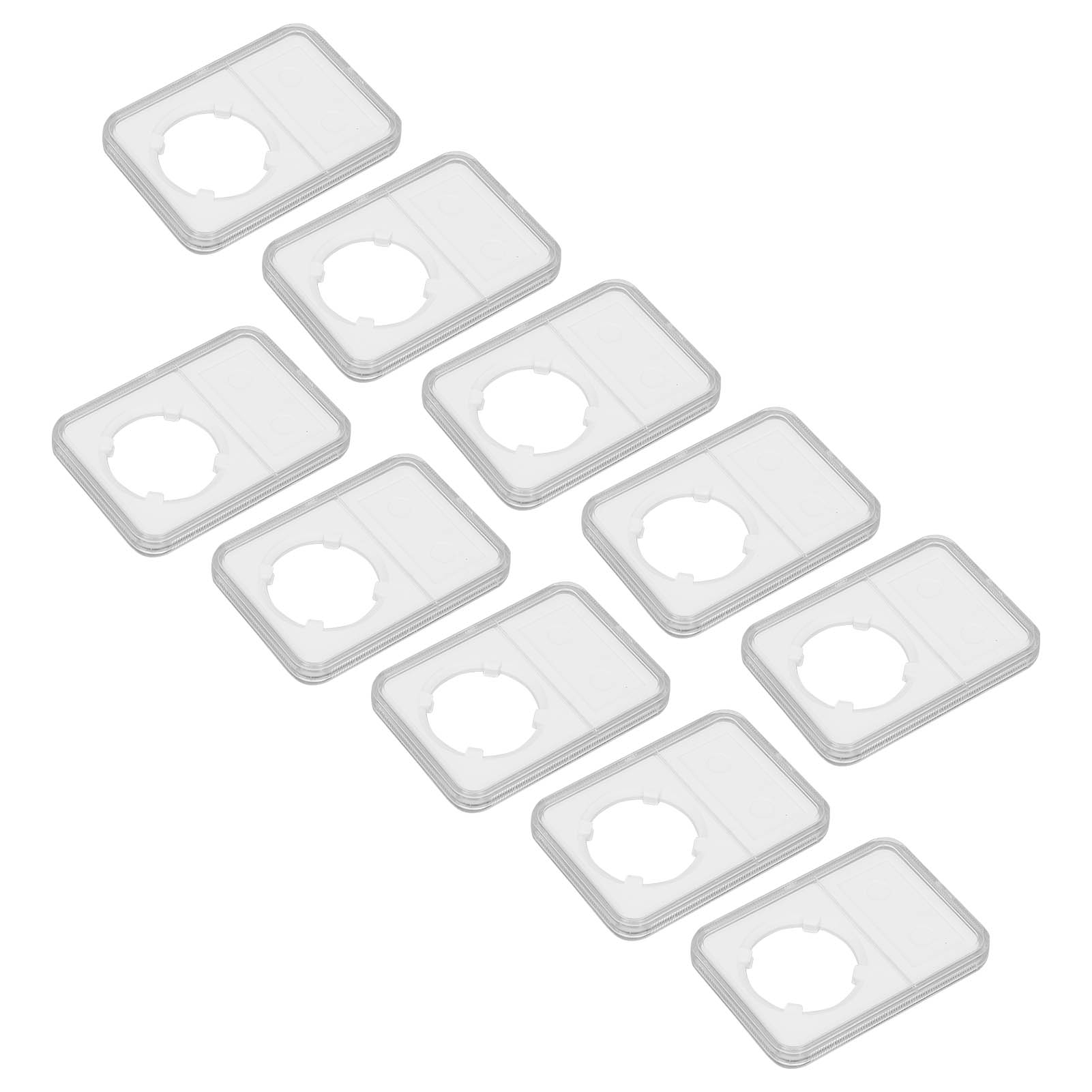 10er-pack Münzbehälter, Transparentes Design, Verschleißfest, Umweltfreundliche Schutzhülle Für Ihre Münzsammlung