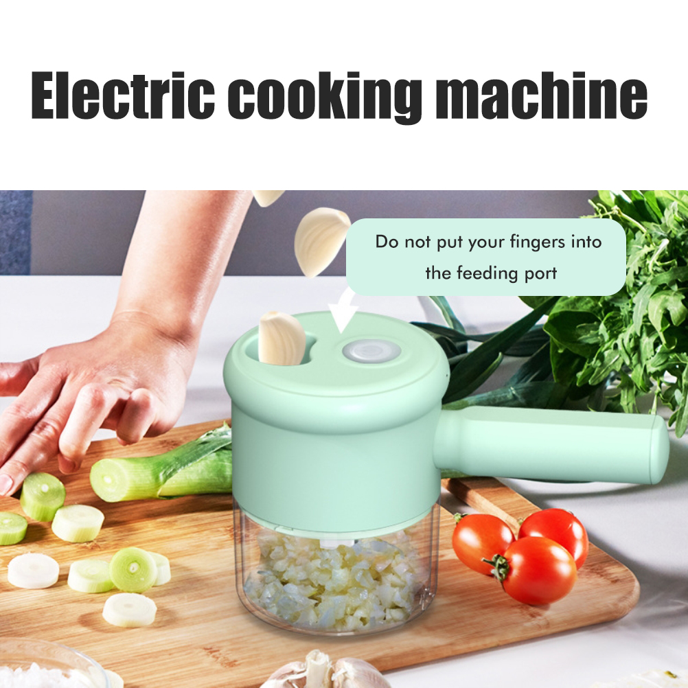 2-in-1 Hand-knoblauchmühle, Gemüseschneider, Tragbarer Küchenprozessor Für Knoblauch, Paprika, Chili, Zwiebeln, Sellerie, Ingwer Und Fleisch