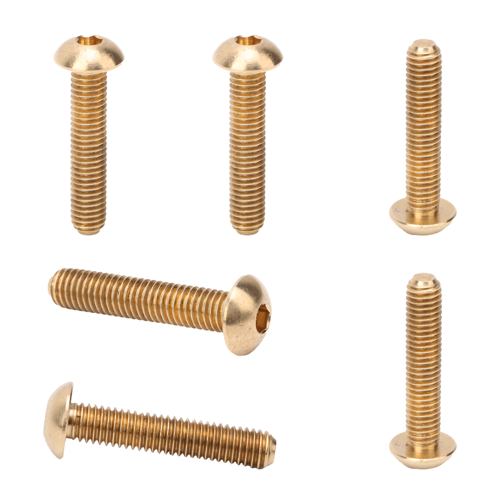 50 Stück Runde Innensechskantschrauben Aus Kupfer, Befestigungselemente, Hardware-werkzeuge, Industriebedarf, M5m5x25mm