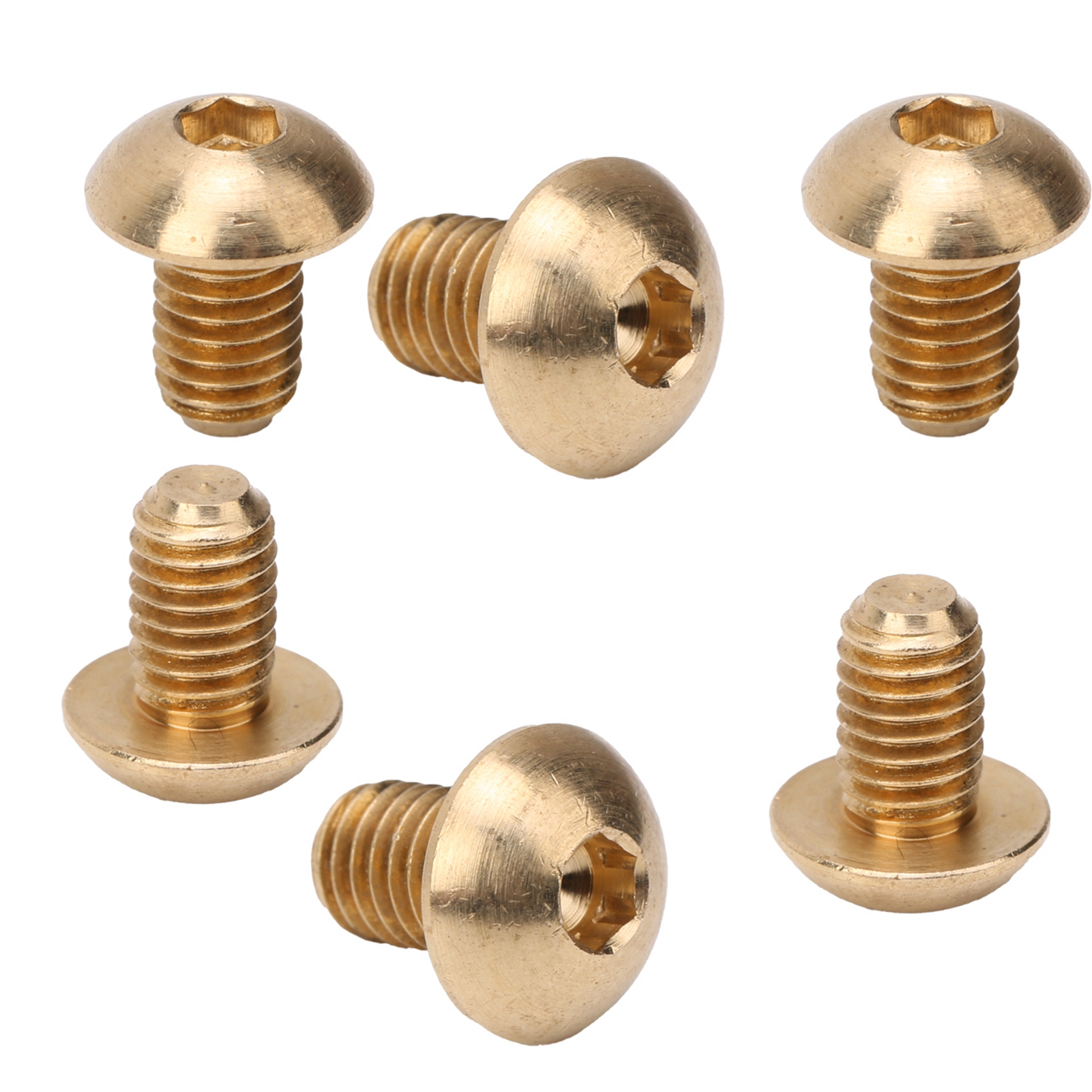 50 Stück Runde Innensechskantschrauben Aus Kupfer, Befestigungselemente, Hardware-werkzeuge, Industriebedarf, M5m5x8mm
