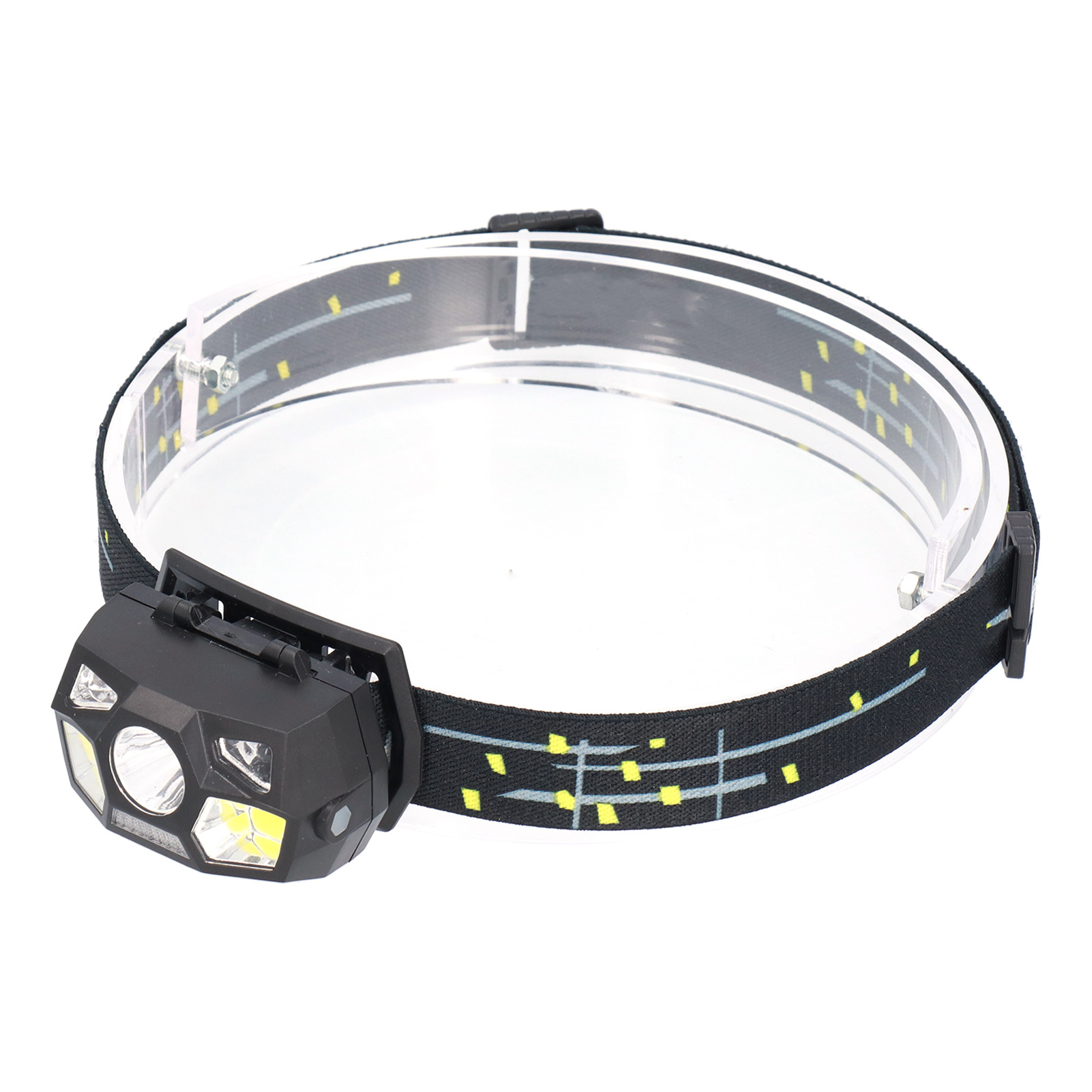 Stirnlampe Mit Hoher Helligkeit, Langer Akkulaufzeit, Sensorschalter, 60 Grad Stufenlos Verstellbarer Induktions-stirnlampe Für Sport