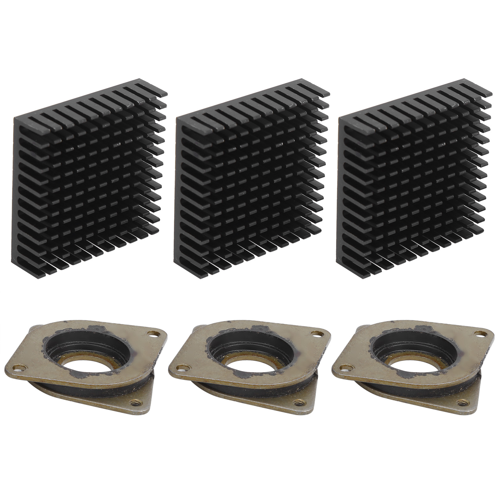 3 Stück Aluminium-kühlkörper (40 X 40 X 11 Mm) Für Kühlsysteme Und Elektrische Geräte