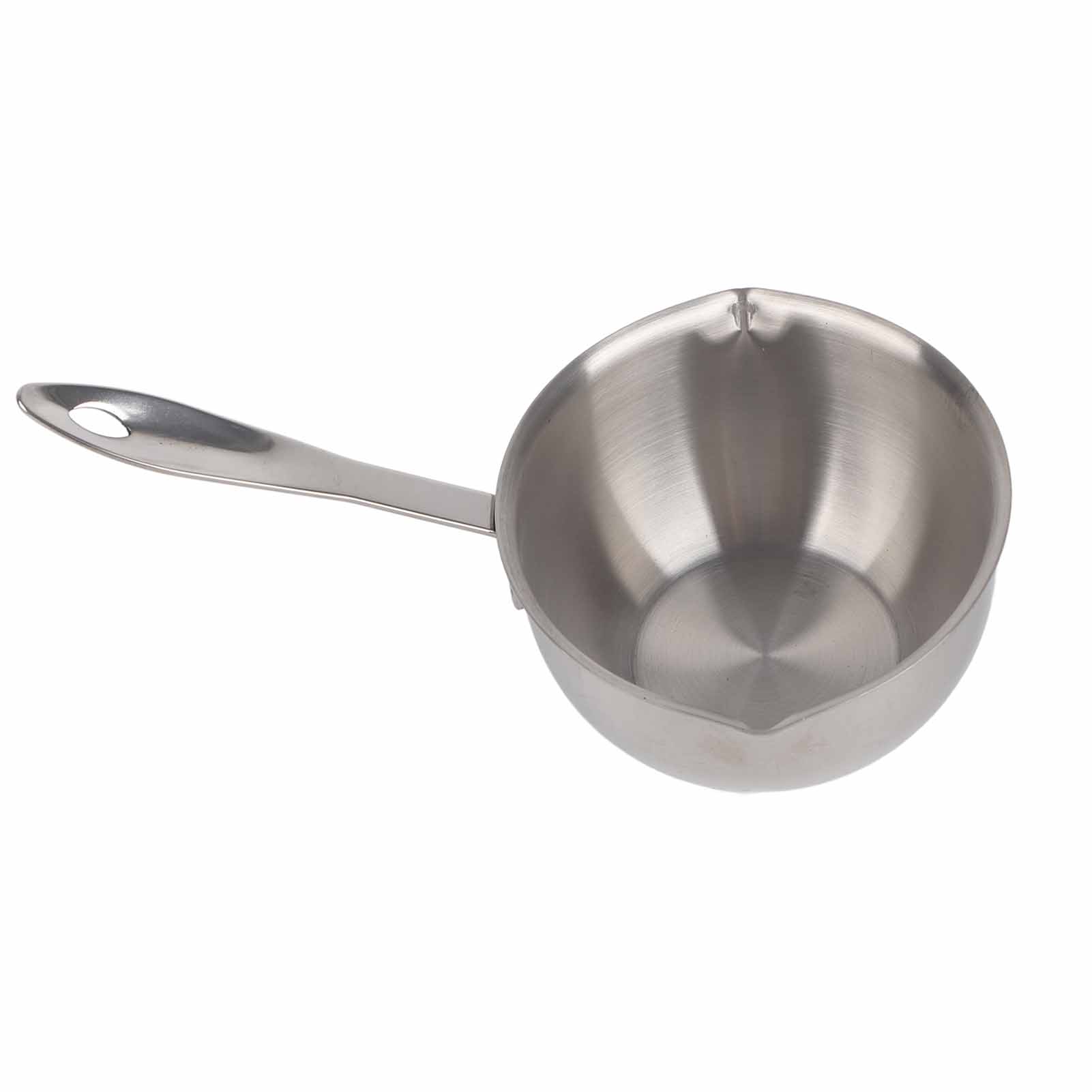 All-in-one-butterdose/butterwärmerlöffel Aus Edelstahl Mit Flachem Boden, Induktionsgeeignet, Mini-milchtopf, Kleiner 300-ml-topf