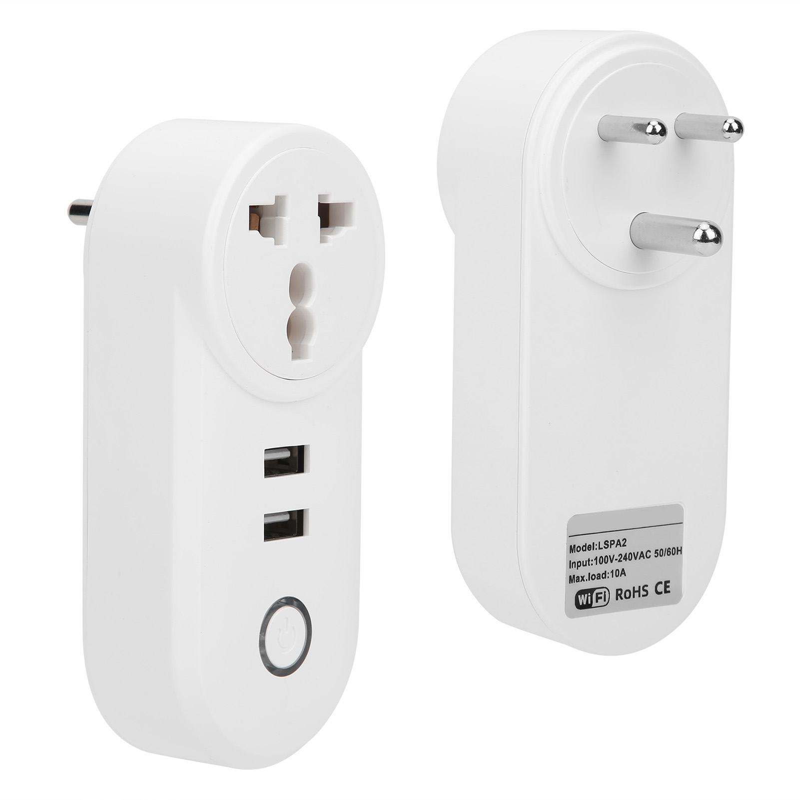 Wlan-steckdose Gtss129 Mit Usb-funkfernbedienung Für Indien Und Südafrika, Ac 100–240 V