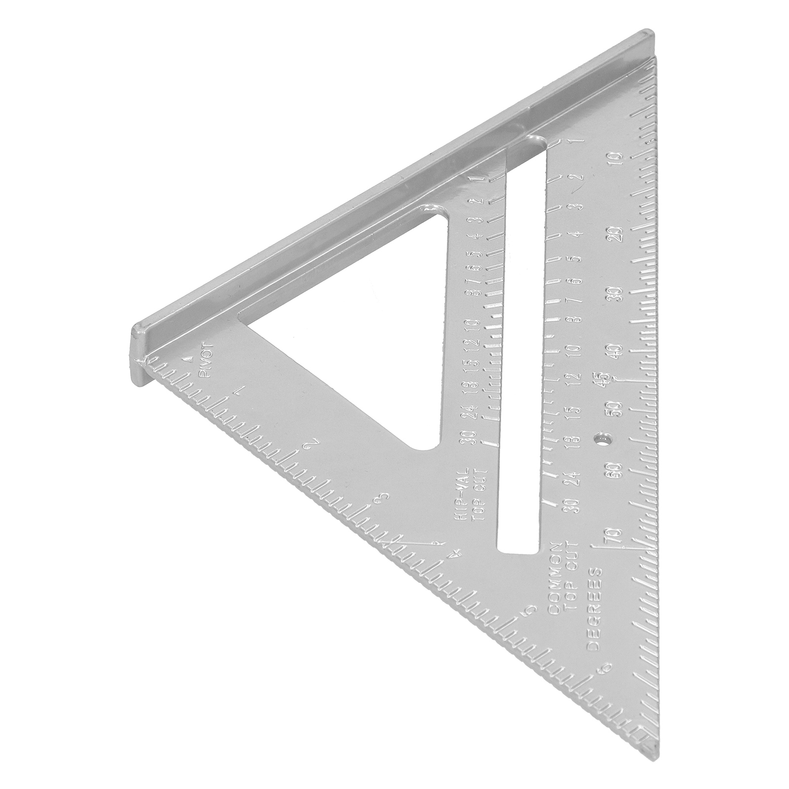 7-zoll-dreiecklineal Aus Aluminiumlegierung Mit Klarer Skala Zur Messung Rechtwinkliger Dreiecke