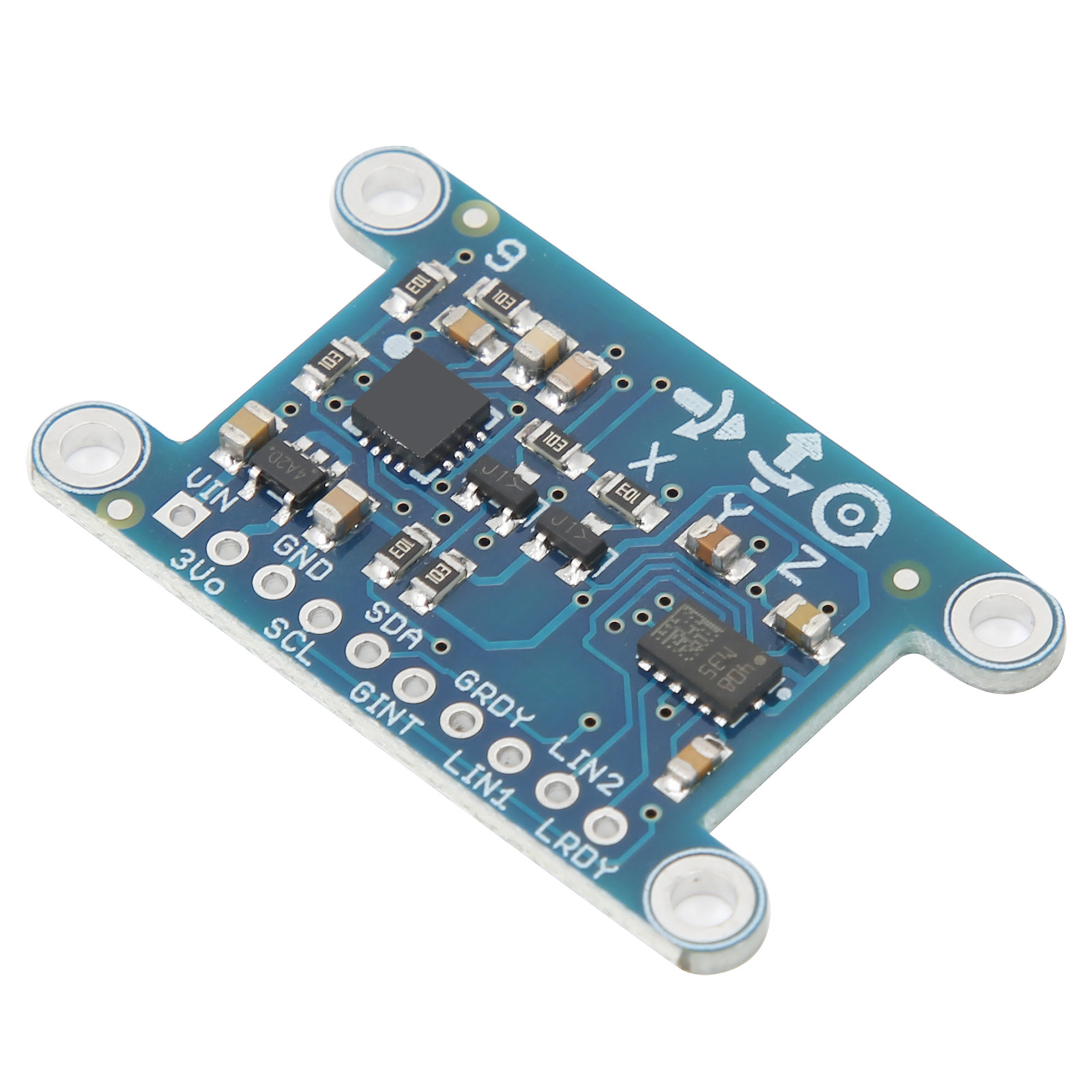 9-dof-sensormodul Mit Pins, 3-achsen-gyroskop, Beschleunigungs- Und Magnetfeldsensor, 35 V