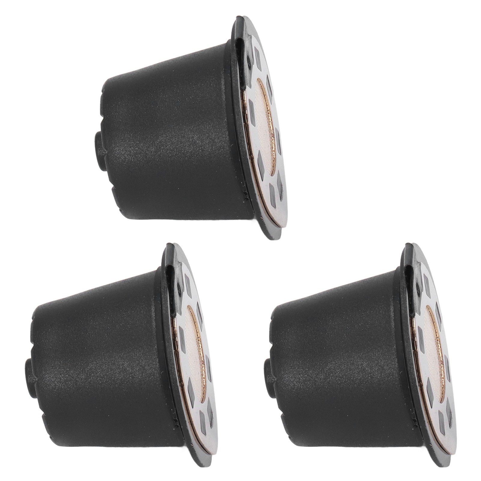 50-ml-kaffeekapseln Mit Löffel, Bürste Und Wiederverwendbarem Filter Aus Edelstahl (ersatz Für Nespresso, Vergoldet)