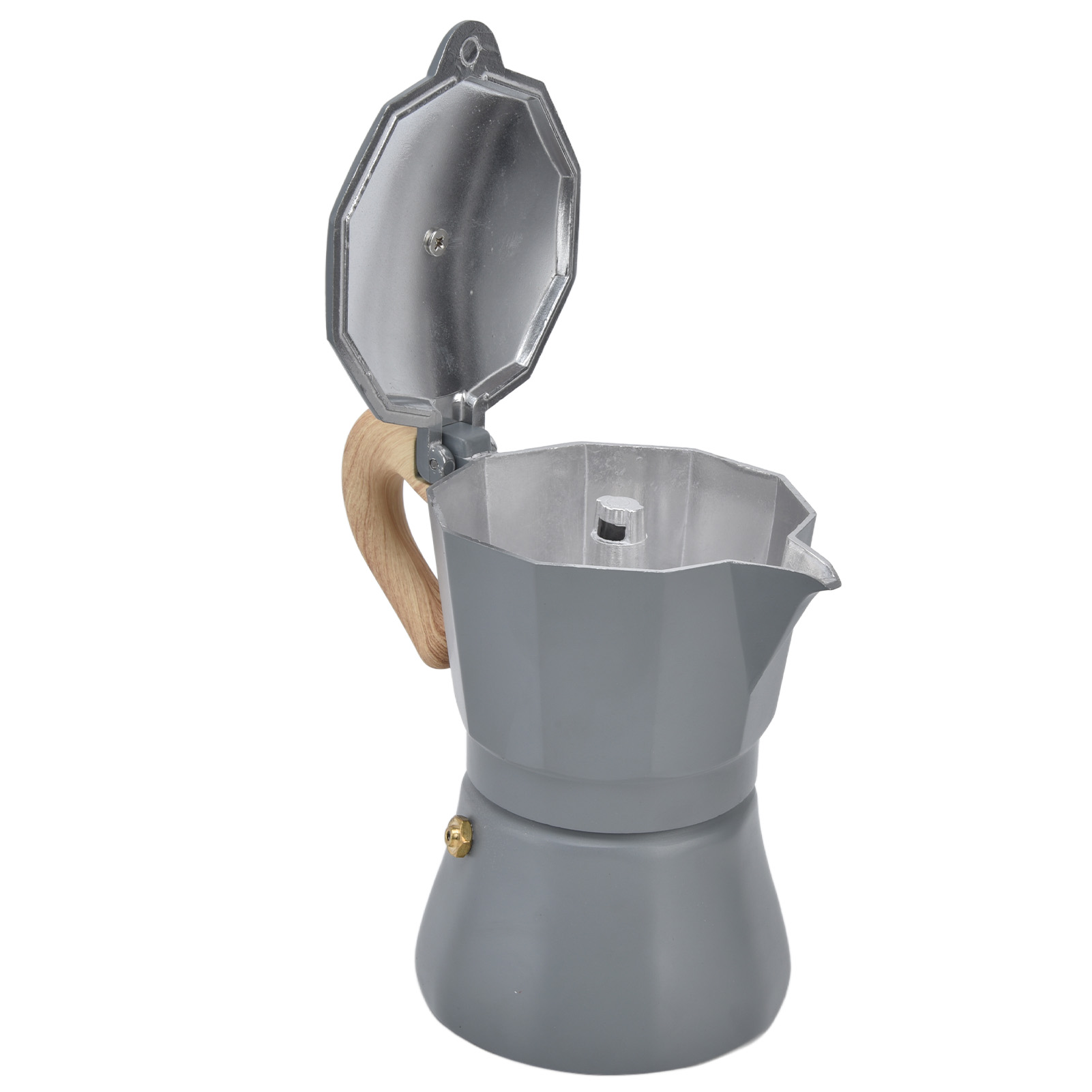 Klassische Achteckige Kaffeemaschine Für Den Herd, Ideal Für Camping, Haushalt Und Büro, 150 Ml
