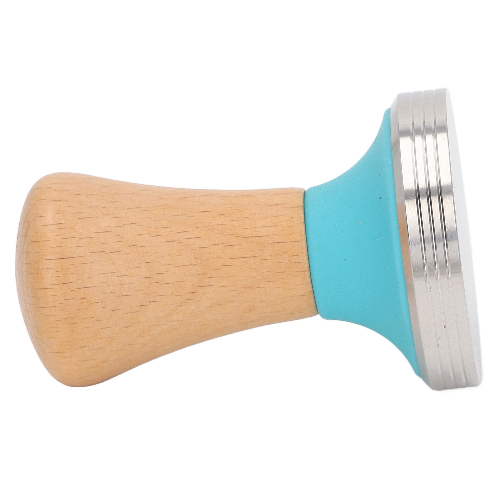 Kaffeetamper Aus Lebensmittelechtem Holz, Rostfrei, Leicht Zu Reinigen Und Robust, Mit Ergonomischem Barista-griff, Blau, 51 Mm/2 Zoll