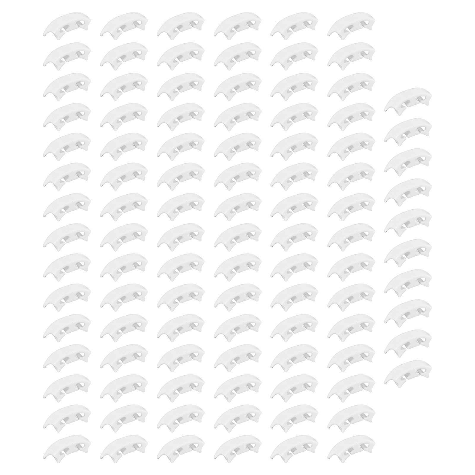 100 Stück Pflanzenstützclips Aus Robustem Kunststoff Zur Befestigung Von Aufrechten Ranken, Vielseitig Einsetzbar, Z. B. Für Tomaten, Weinreben Und Gemüse.