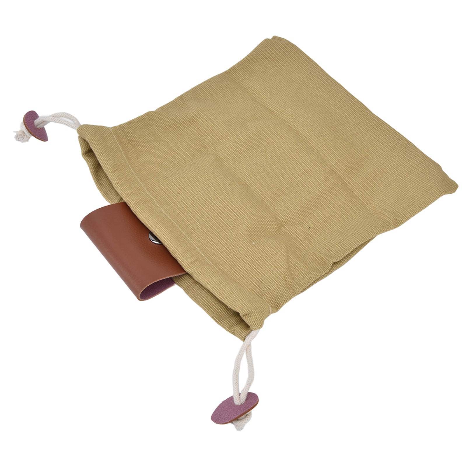 Obstpflückbeutel, Hüfttasche Aus Canvas-material, Pu-stil, Faltbar, Platzsparend, Gürteltasche, Khaki