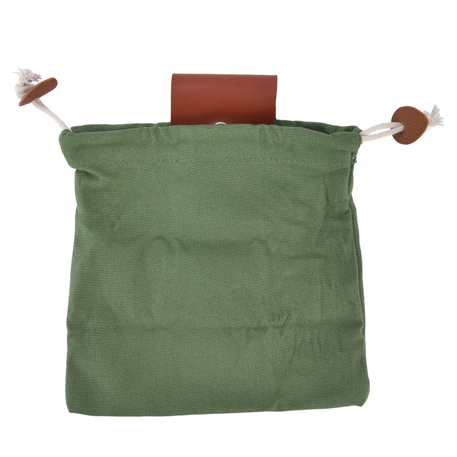 Obstpflücktasche Aus Canvas-material (pu-stil), Faltbar, Platzsparend, Gürteltasche, Militärgrün