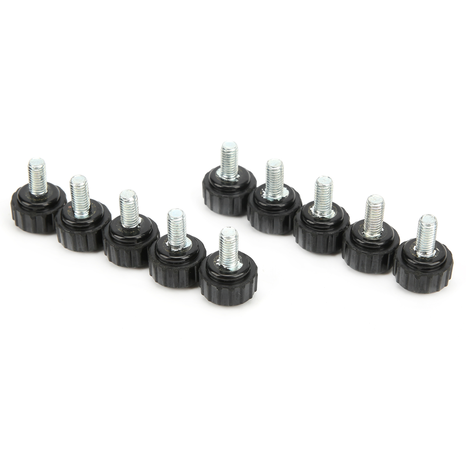 10 Stück Spannknopf, Jig-schraube, Drehbank-handgriff, Drehmutter, Gerades Gewinde, Sicherungsgriff M5x16x10