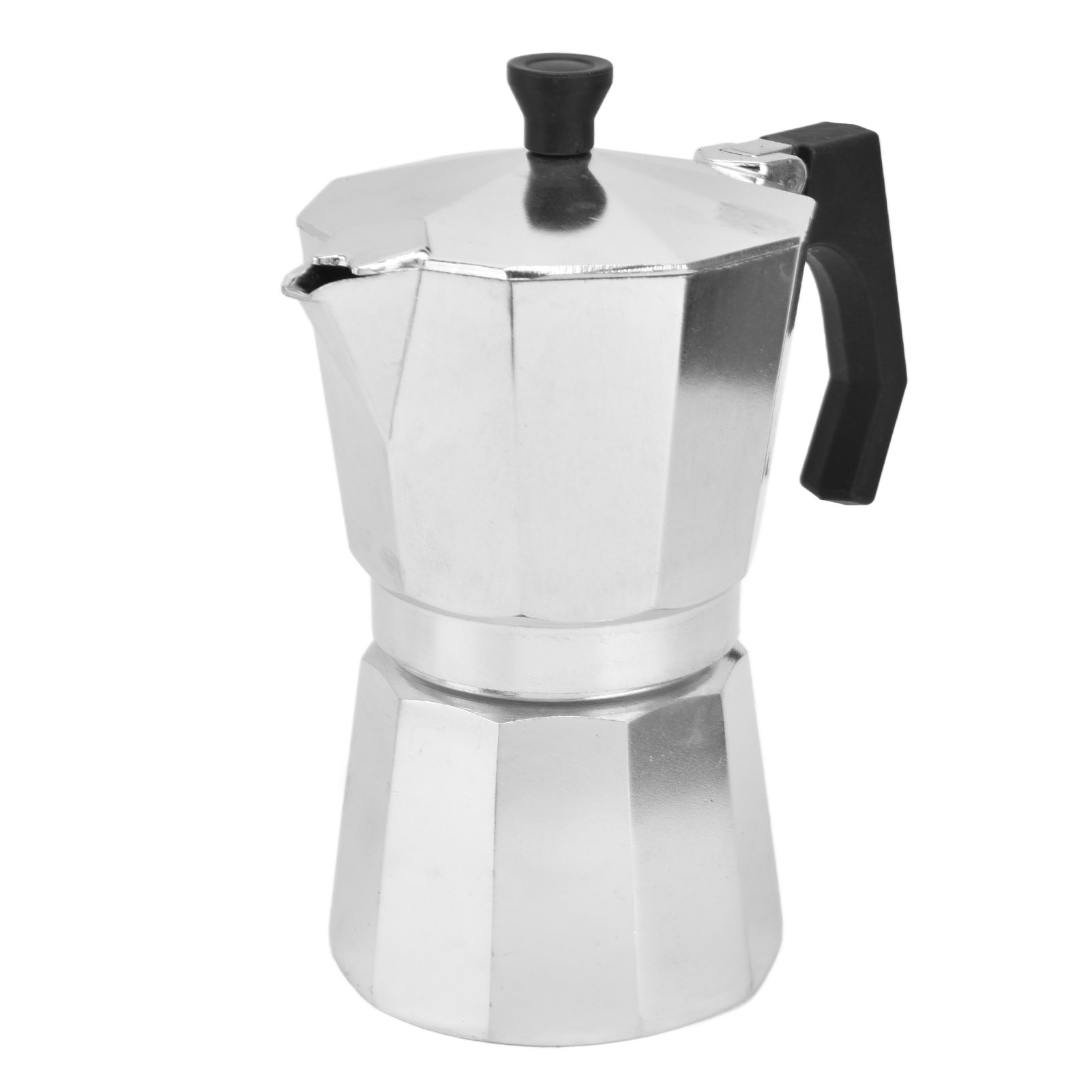 Kaffeekanne Für Den Herd, Achteckig, Aus Aluminium Für Kräftiges Aroma, 300 Ml