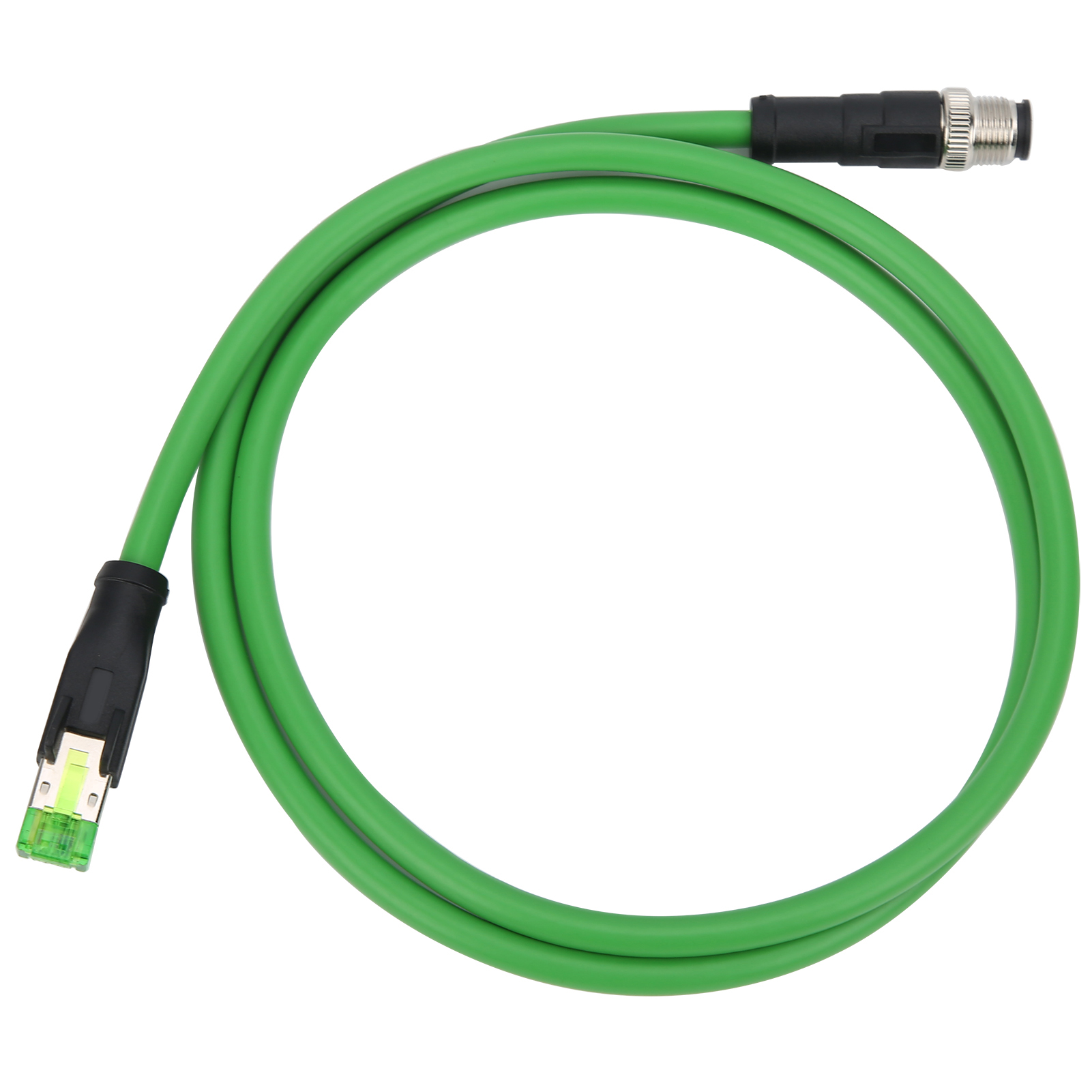M12-zu-rj45-patchkabel, 4-poliges Netzwerkkabel Für Industrielle Ethernet-anwendungen, Ip67 Wasserdicht
