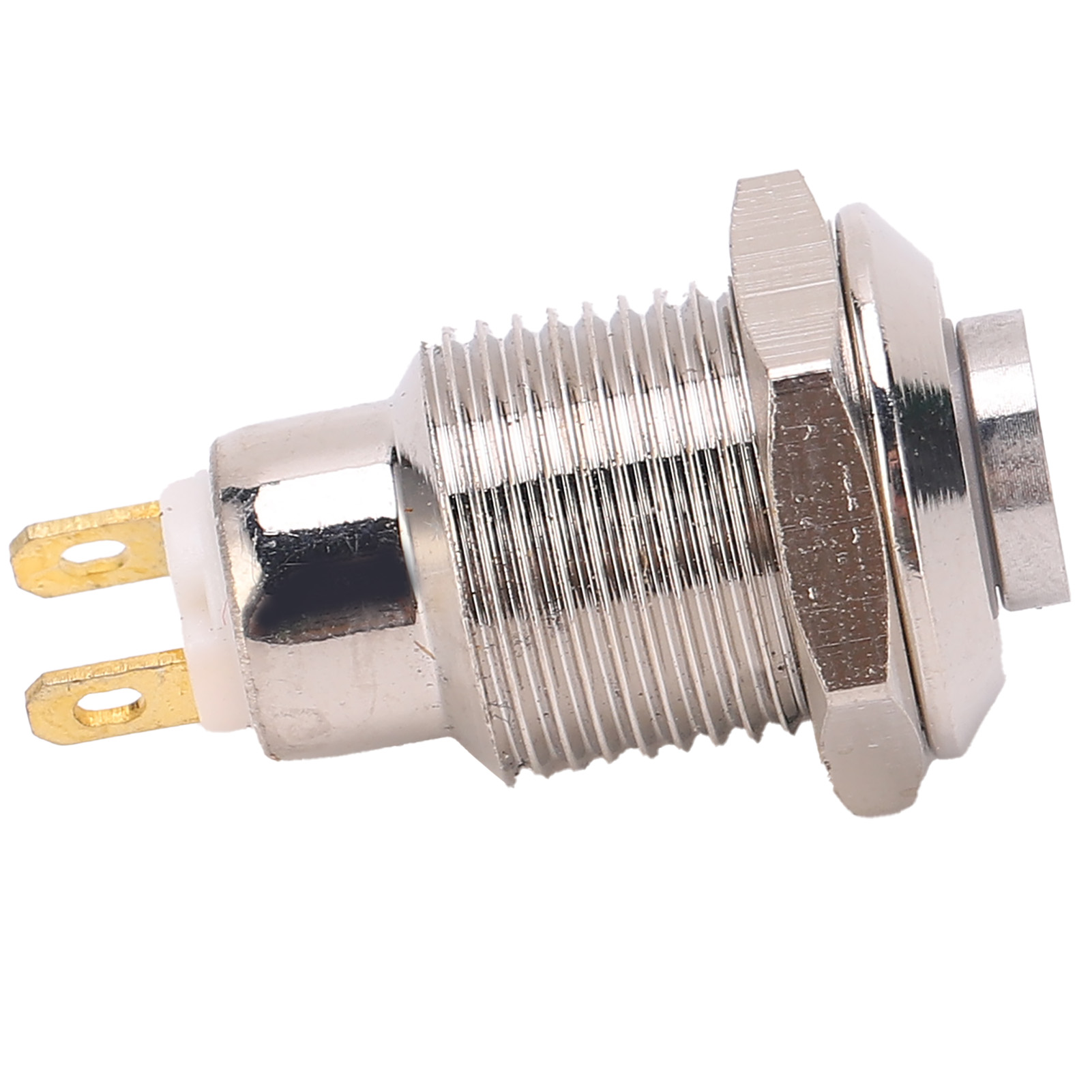 Momentaner Drucktaster Mit Tippstartfunktion, Ein/aus-schalter, Wasserdicht, Metall, Hoher Runder Kopf, 10 Mm, 3 V