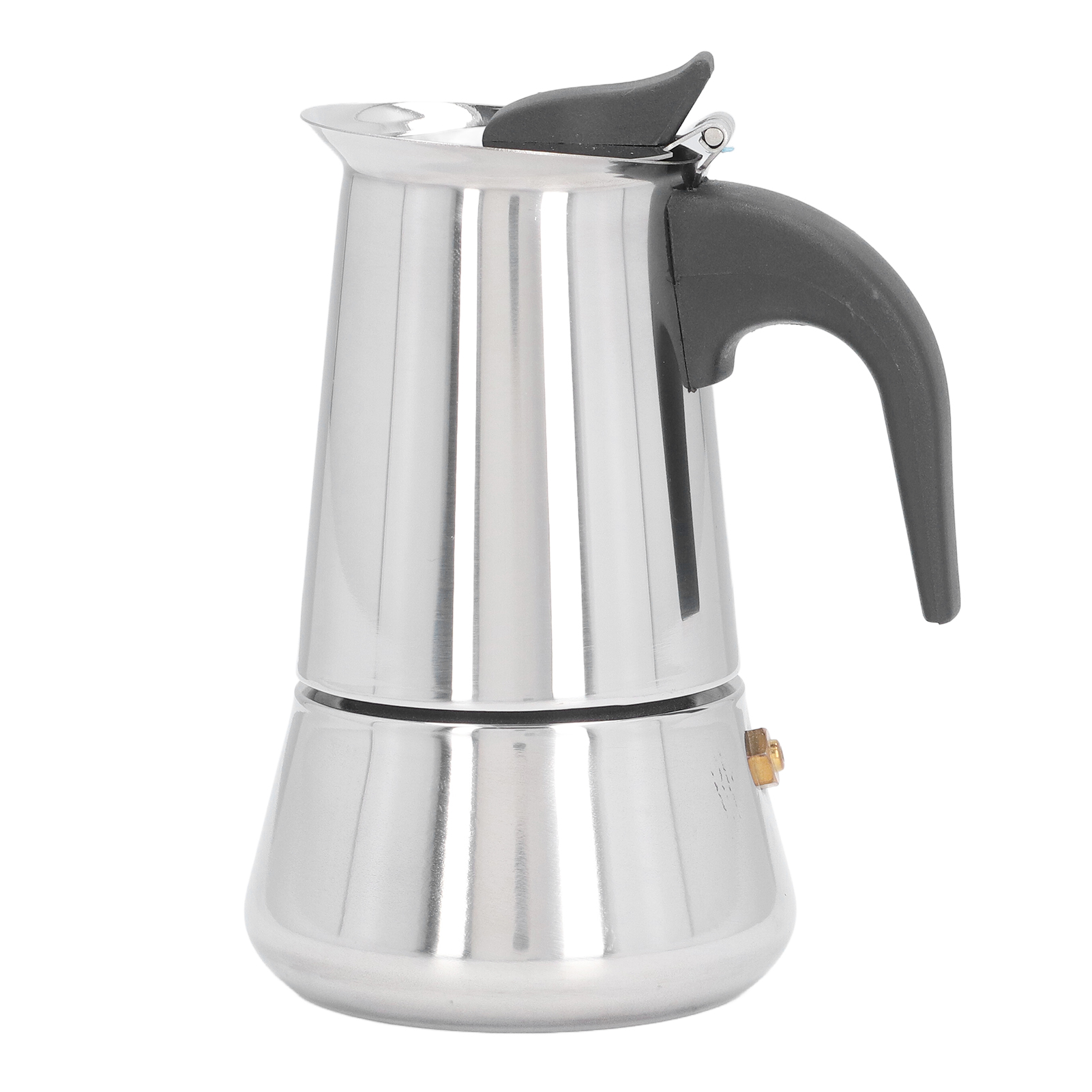 Espressokanne Für Den Herd, Filterkaffeemaschine, Großes Fassungsvermögen, Edelstahl, Moka-kanne Für Zuhause, 2 Tassen (100 Ml)