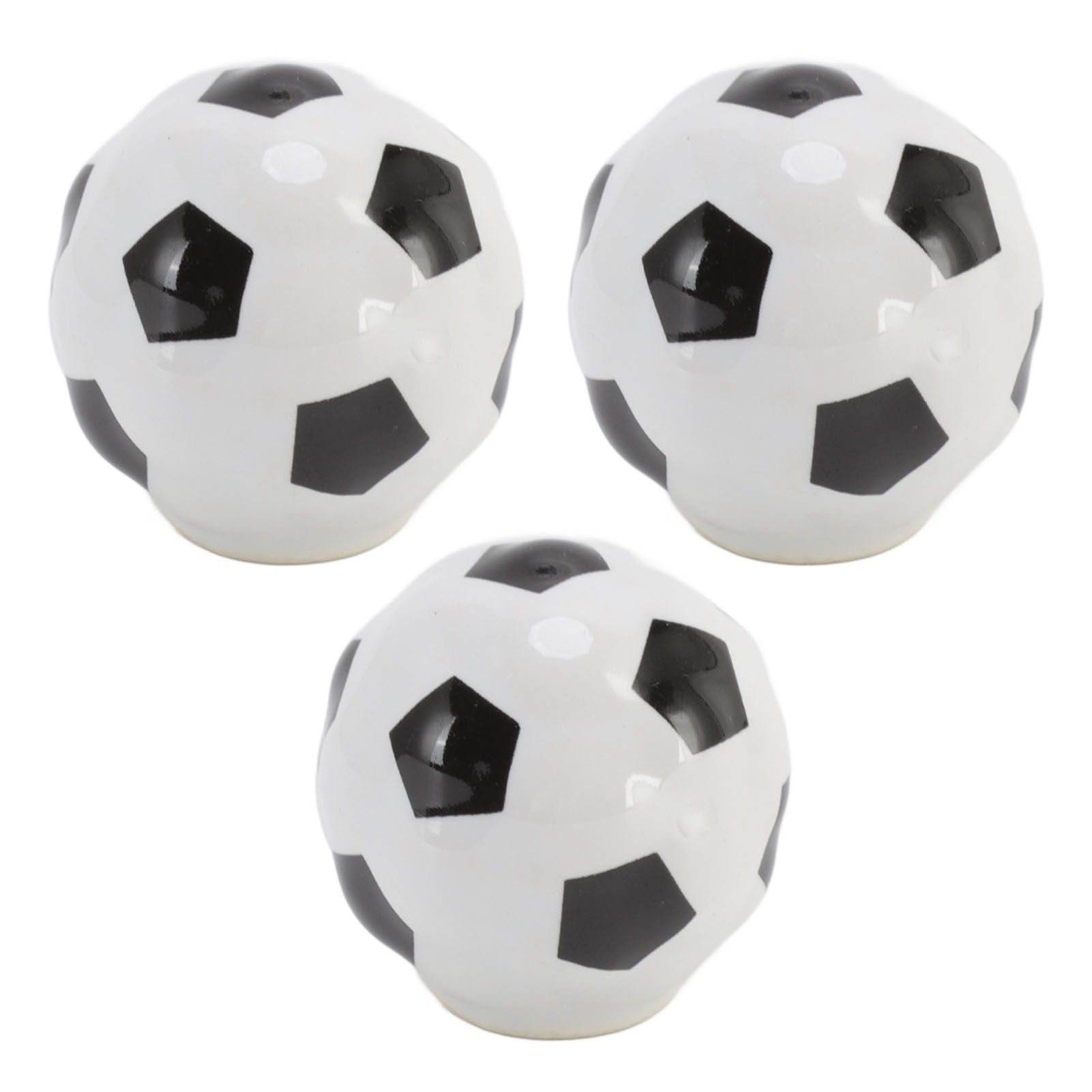 3er-set Fußball-schrankknöpfe, Ball-sportmotiv, Einlochige Schubladengriffe Aus Keramik Für Schrank Und Kleiderschrank