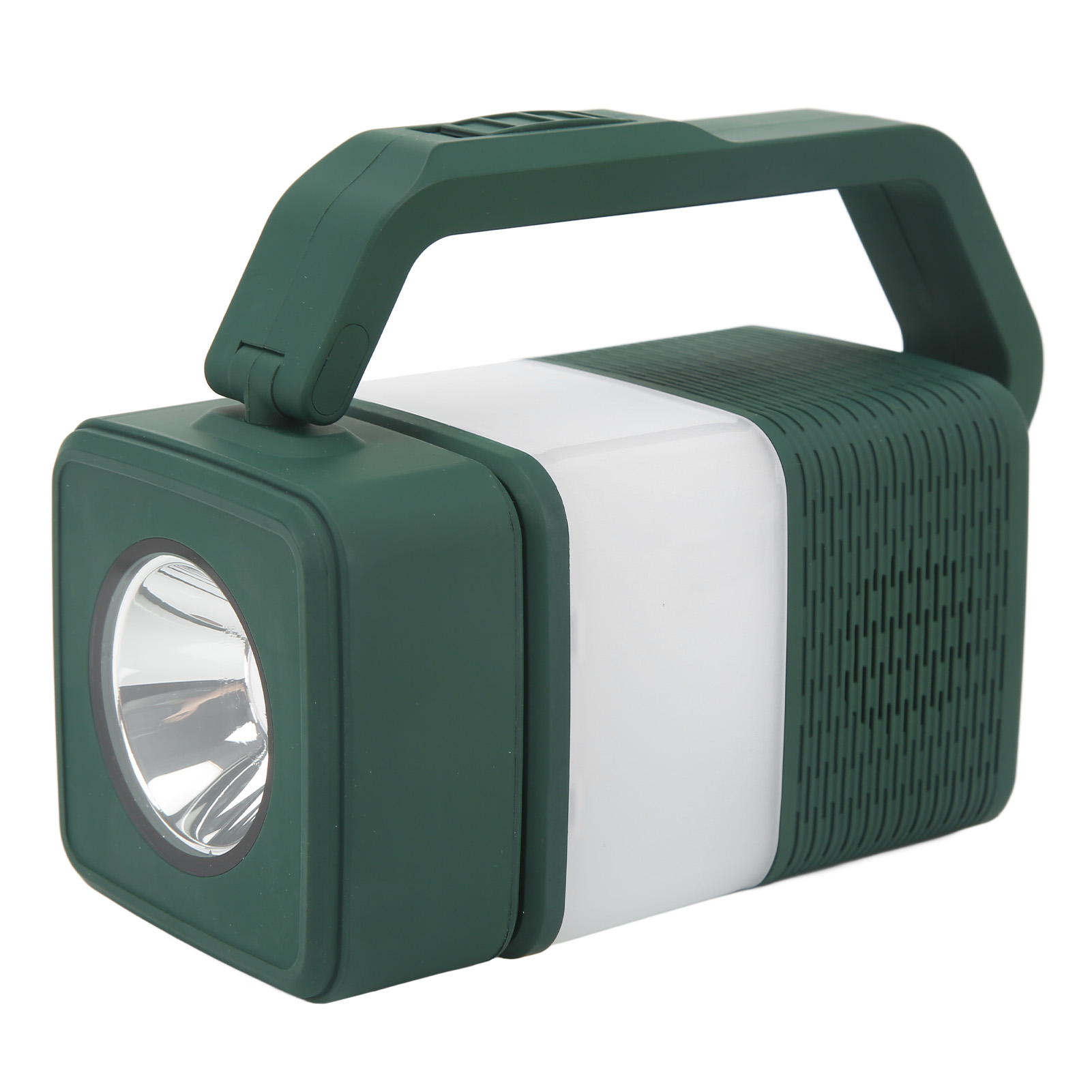 Grüne, Wiederaufladbare Laterne Mit Eingebautem Bluetooth-lautsprecher, Ideal Für Camping Und Notfälle In Der Nacht.