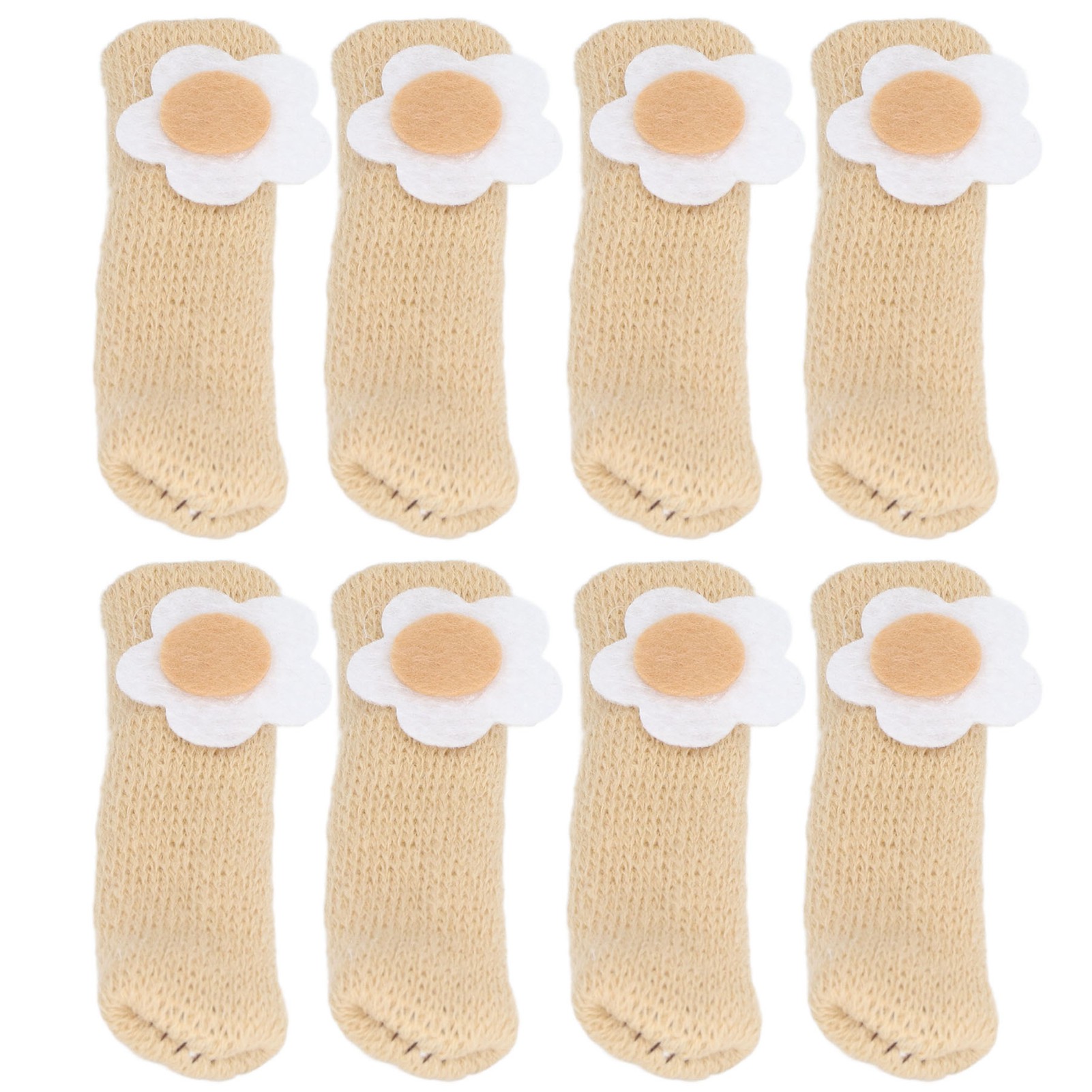 25-teiliges Möbelbein-schutzset, Fußmatte, Bodenschutz, Doppellagig, Gestrickt