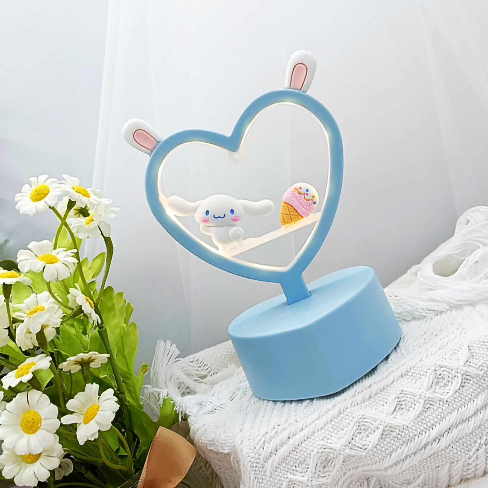 Niedliche Schreibtisch-nachtlampe In Hasenohrenform, Augenschutz, Dekorative Nachttischlampe Für Kinderzimmer, Babyzimmer Oder Studentenwohnheim, Typ 1