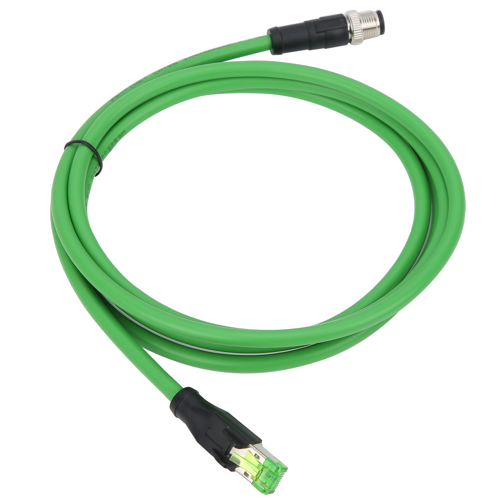 Patchkabel Mit M12 Rj45-stecker, Geschirmtes Ethernet-kabel, 24 Awg-draht, Ip67 Wasserdicht
