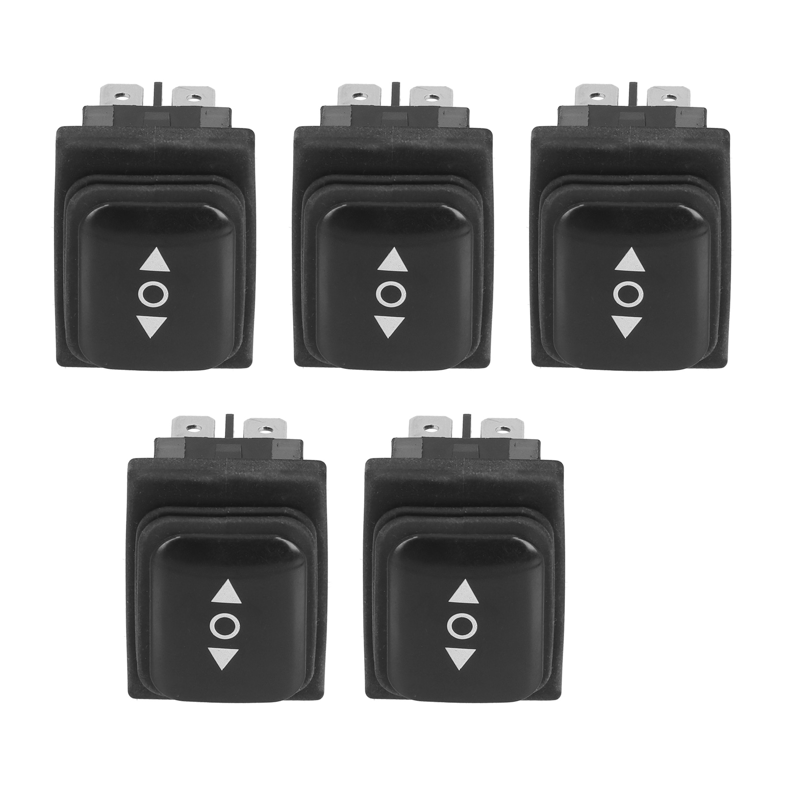 5 Stück Wippschalter, Bootstyp, Wasserdicht, 6-polig, 3-positionen, Beidseitig Rückstellbar, Ac125v/ac250v