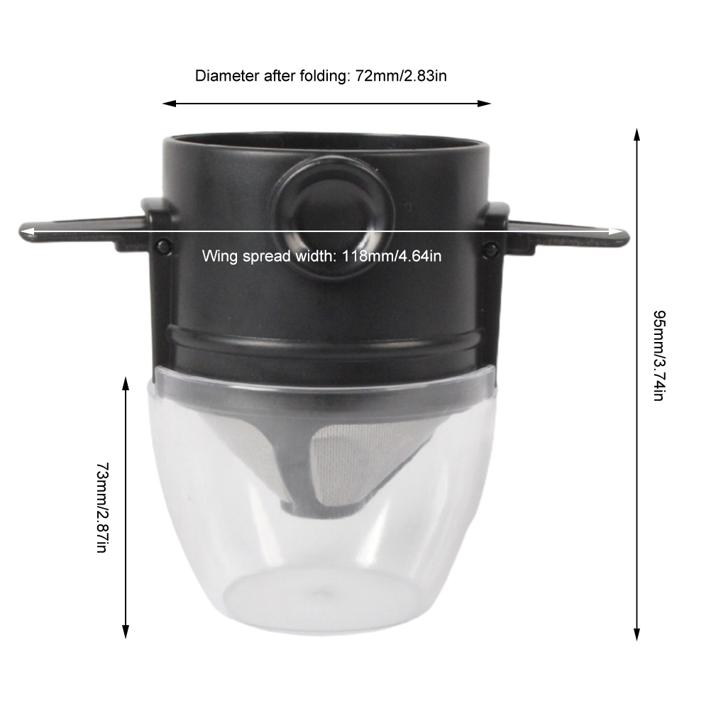 Doppellagiger Edelstahl-kaffeefilter, Wiederverwendbarer Filter Für Filterkaffeemaschinen