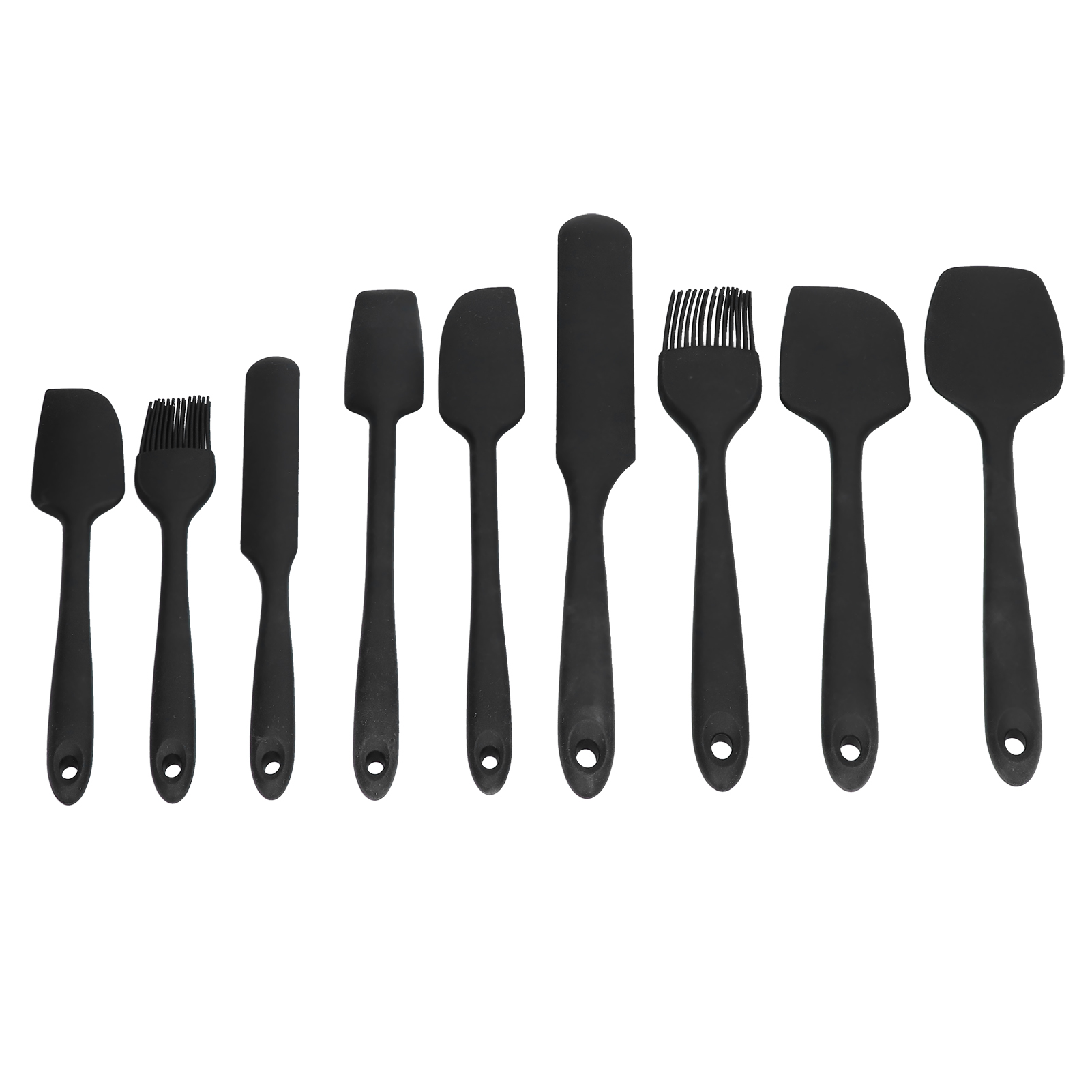 9-teiliges Mini-spatel-set, Flexibler Handpinsel Zum Kochen Von Marmelade, Kuchen Und Sahne Für Küche Und Restaurants