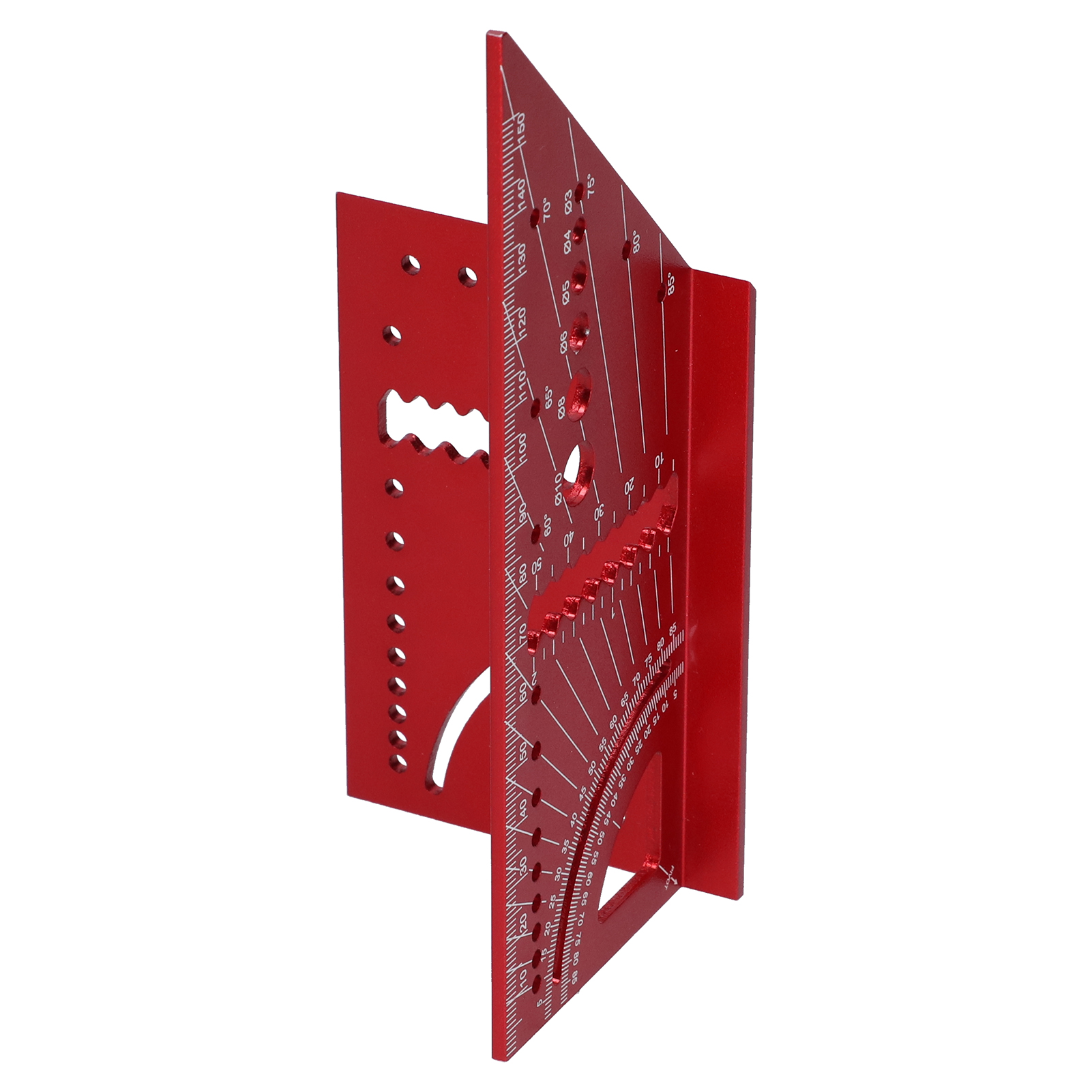 Winkelmesser Für Holzbearbeitung Aus Aluminiumlegierung, 3d-gehrungswinkelmesser (45°/90°)