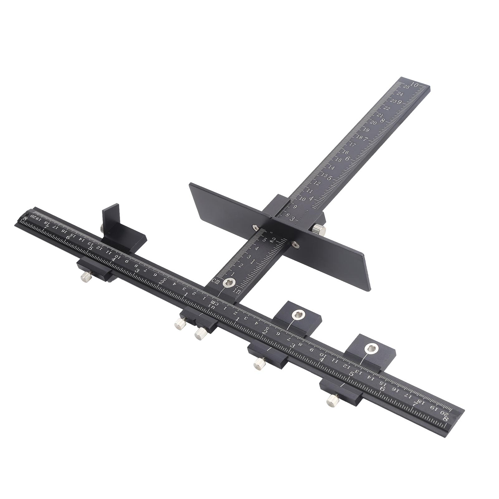 Multifunktionaler Lochpositionierer Aus Aluminiumlegierung, T-lineal, Hilfsmittel Für Schreiner, Montagewerkzeug