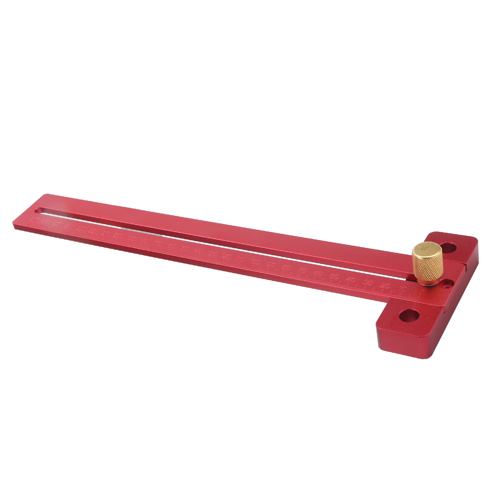 T-lineal Aus Aluminiumlegierung, Professionelles Anreiß- Und Messwerkzeug Für Die Holzbearbeitung, 270 Mm