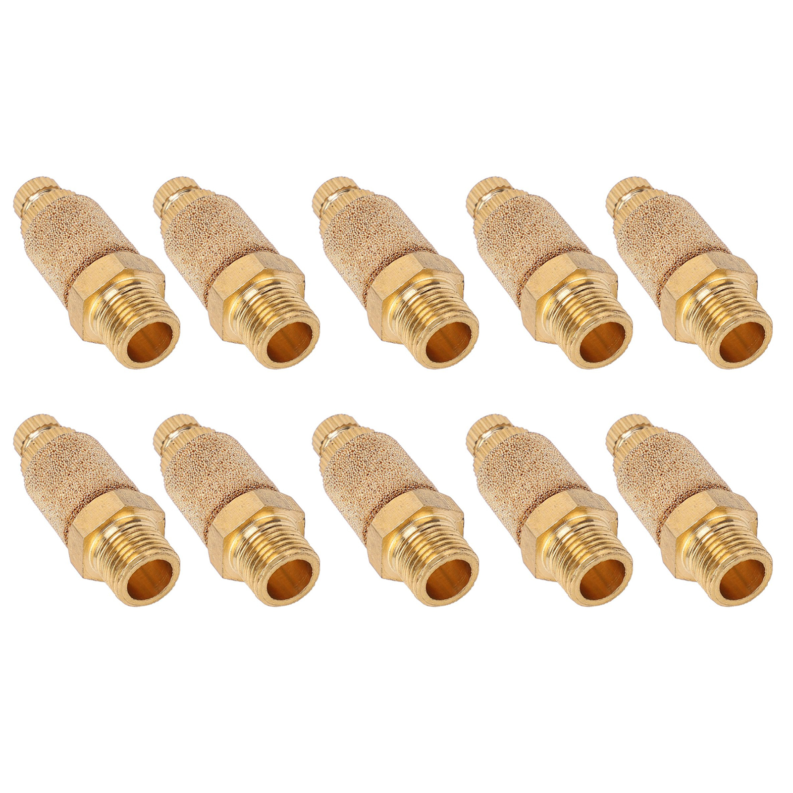 10 Stück Pt3/8 Pneumatik-schalldämpfer, Drosselklappen-schalldämpfer, Messingzylinder, Ventile, Industriekomponenten
