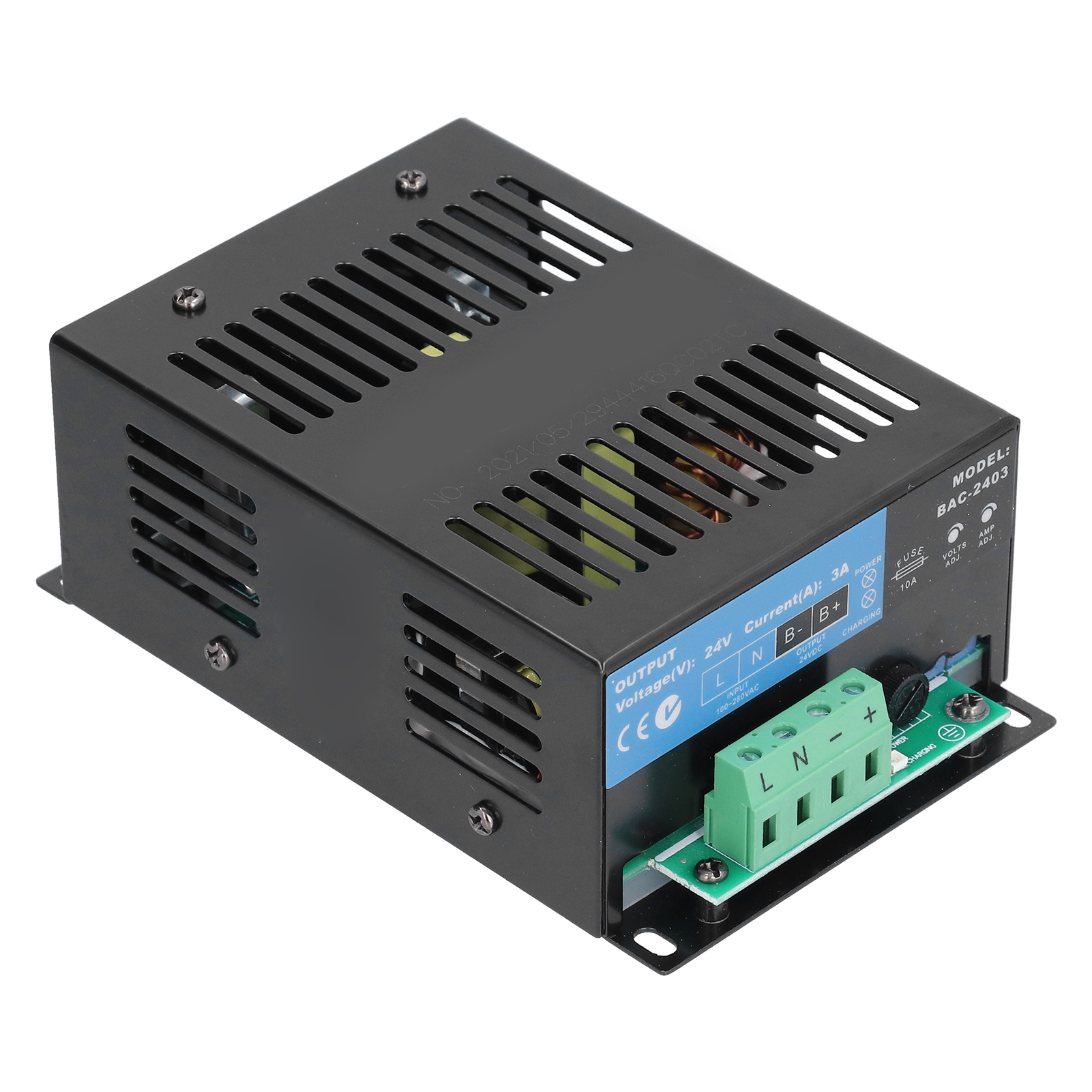 Batterieladegerät Für Dieselgeneratoren, Stromaggregat, Led-anzeige, Intelligentes Ladegerät, Ac 100–280 V, 135 W, Bac-2403