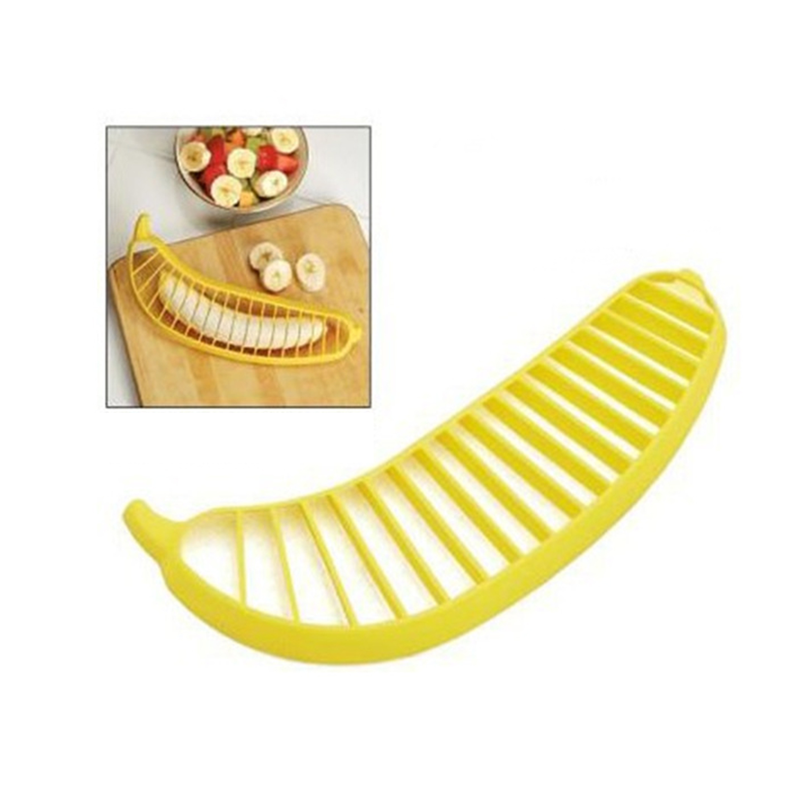 Bananenschneider, Schneller Und Gleichmäßiger Schnitt, Leichter Salatschäler Und Obstschäler Für Haushalt, Obstladen Und Reisen