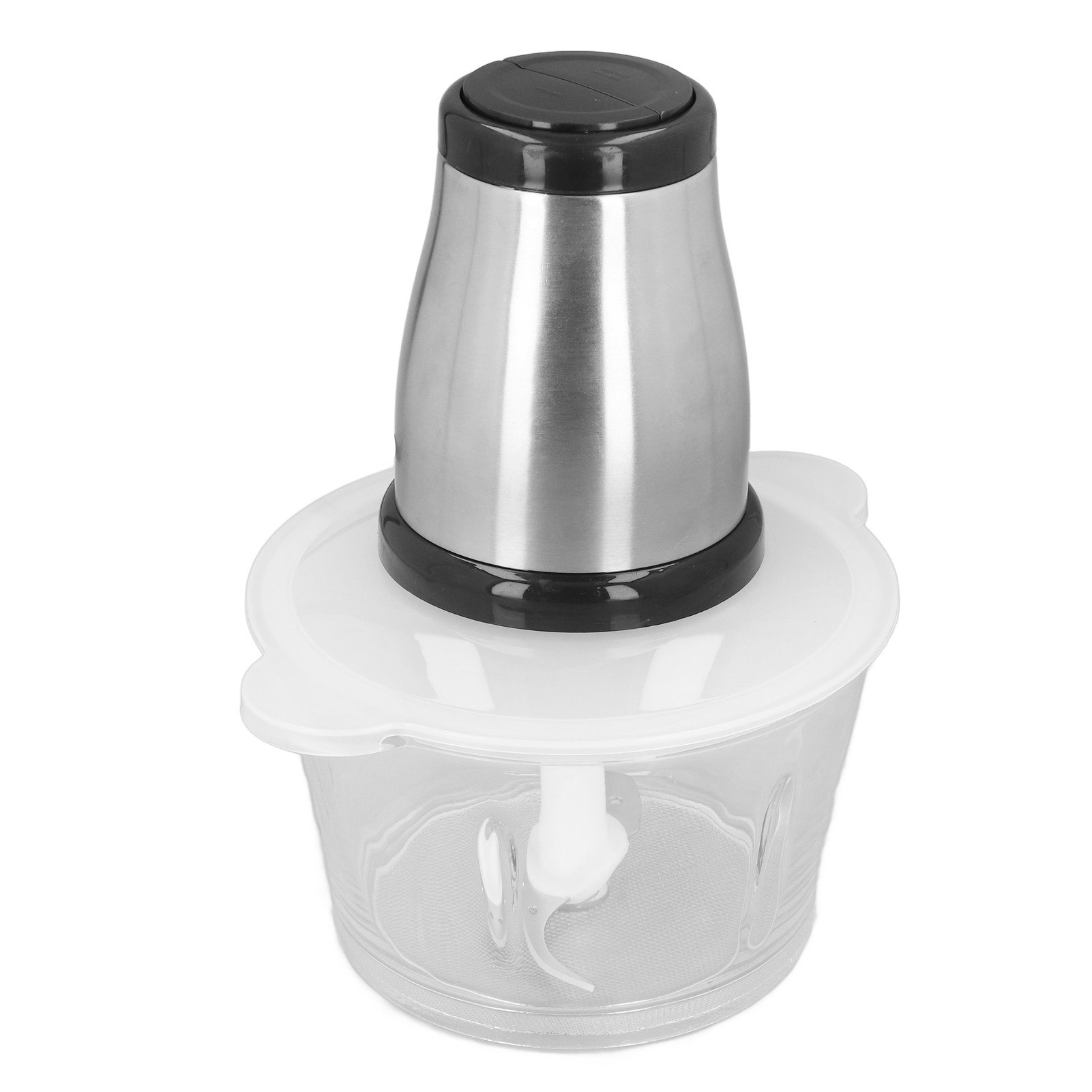Multifunktionaler Elektrischer Fleischwolf Aus Edelstahl Mit 2-liter-glasschüssel, Eu-standard 220 V