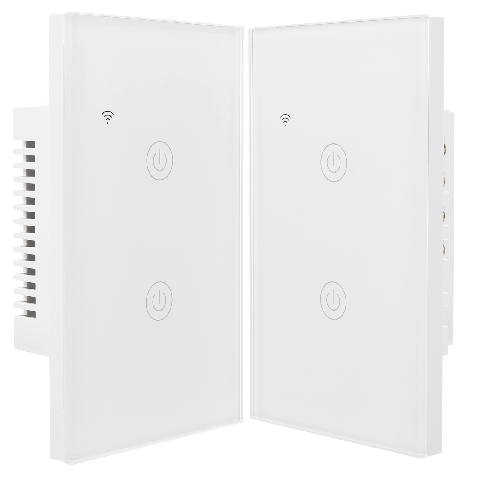 Gt-121-2 Wlan-smart-schalter Mit Zwei Kanälen, Fernbedienung Für Google Home, 100–240 V Ac
