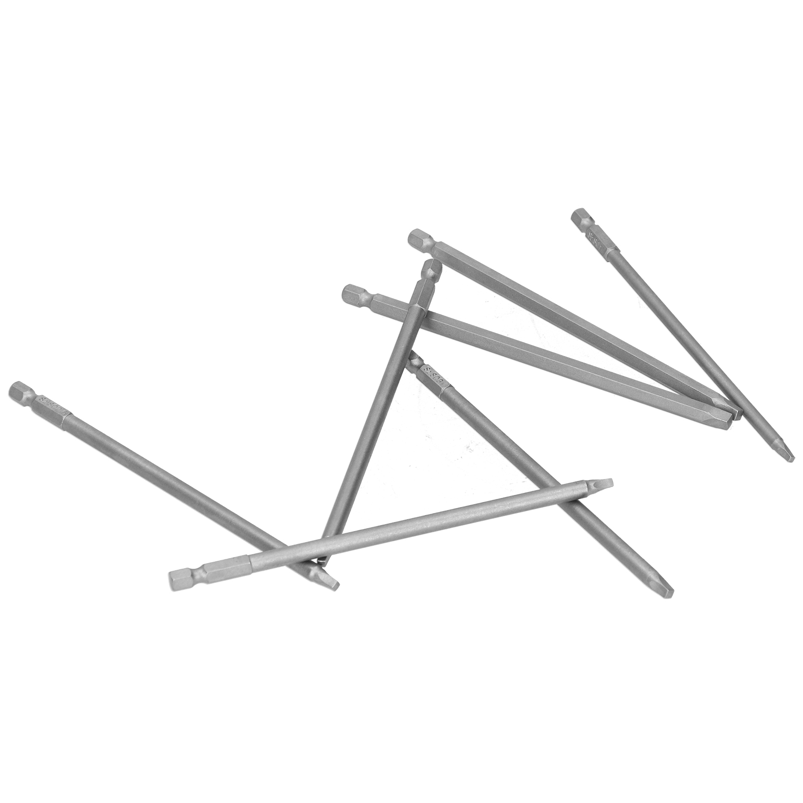 7-teiliges Schraubendreher-bit-set, Vierkant, Elektrisch, Chrom-vanadium-stahl, Sechskantgriff, 150 Mm, 1 Schutzkappe