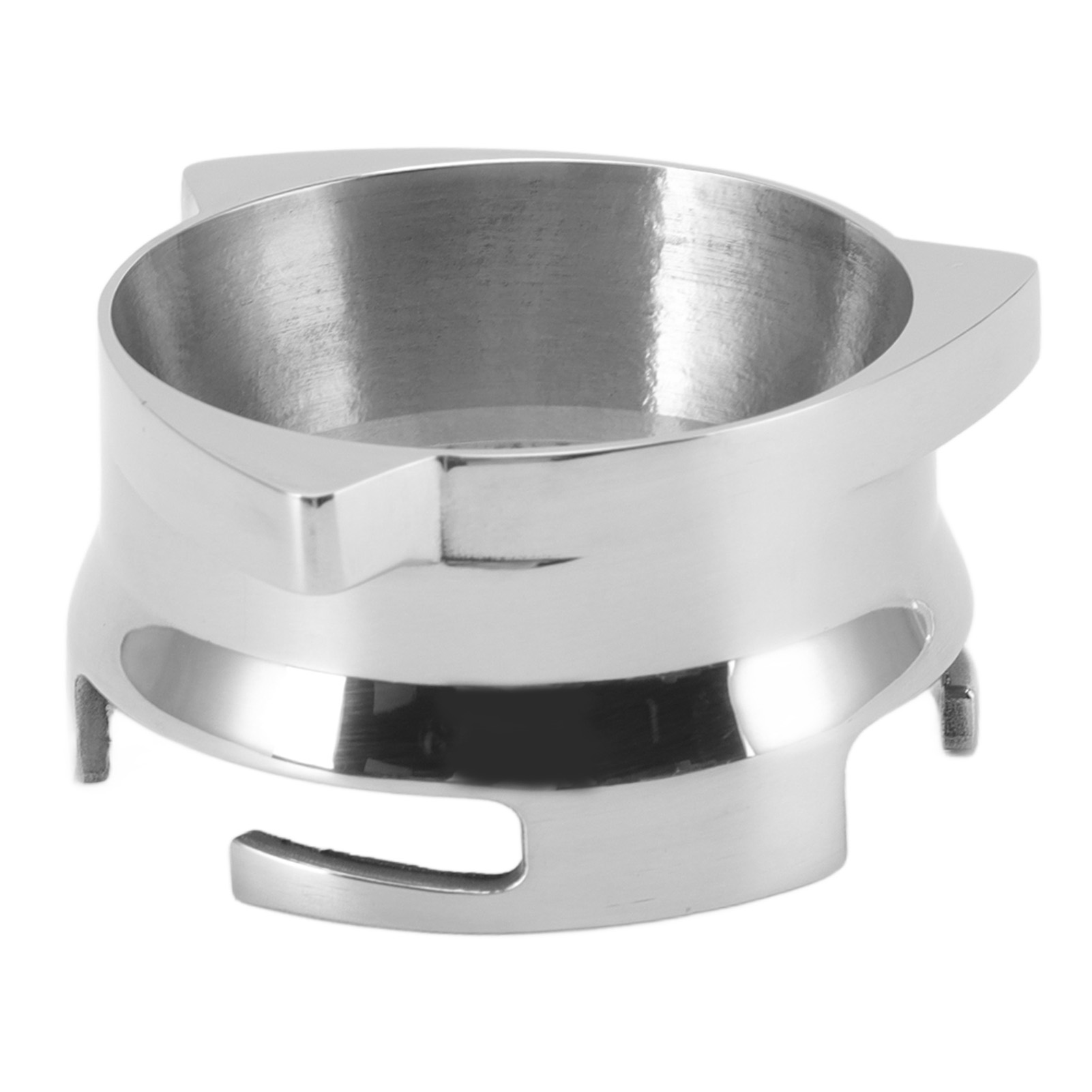 Kaffeedosiertrichter Aus Edelstahl, Fest Verbunden, Einfache Installation, Drehbarer Dosiertrichter 54 Mm Für Cafés