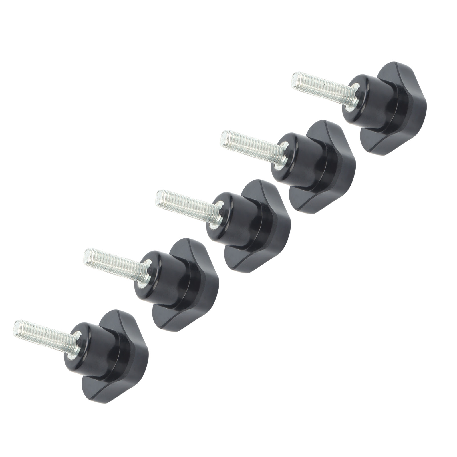 5 Stück Drehbank-handgriff Mit Drehknopfmutter, Dreieck-verriegelungsgriff, Hardware M6x32x20