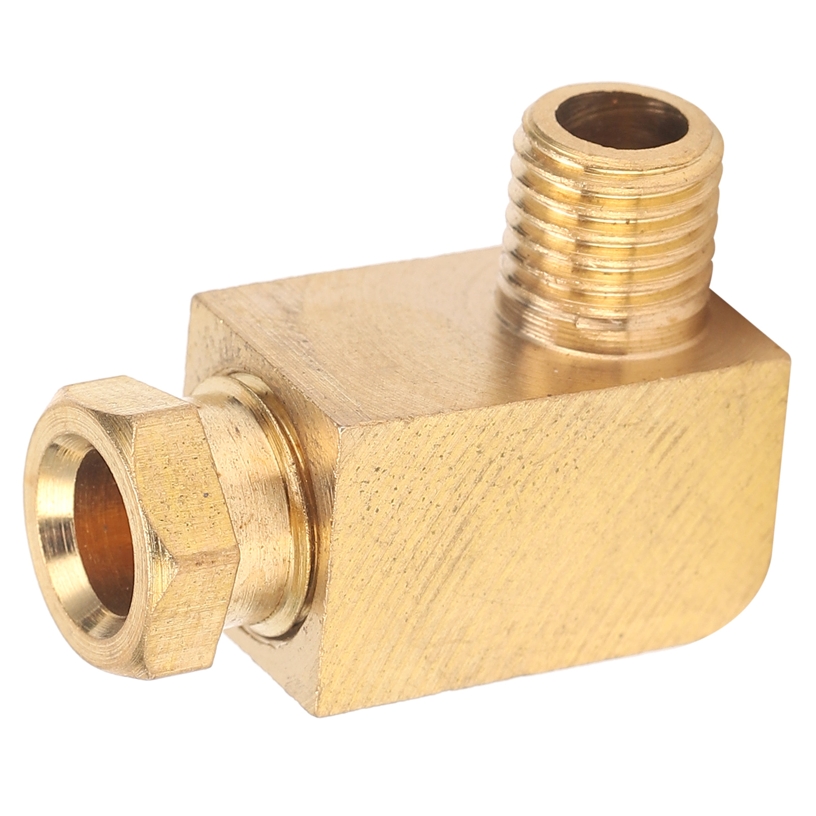 Messing-90°-winkel-rohrverschraubungsadapter Für Ölschmiersysteme Pl608 6 Mm / 0,24 Zoll M8 X 1