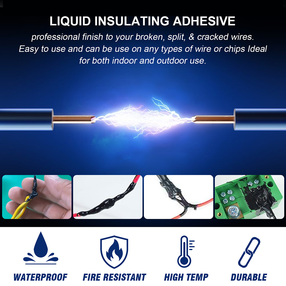 30 Ml Wasserfester, Flüssiger Isolierkleber, Hochtemperatur-elektronikdichtstoff, Sekundenkleber Für Sensoren, Heizungen Und Leiterplatten