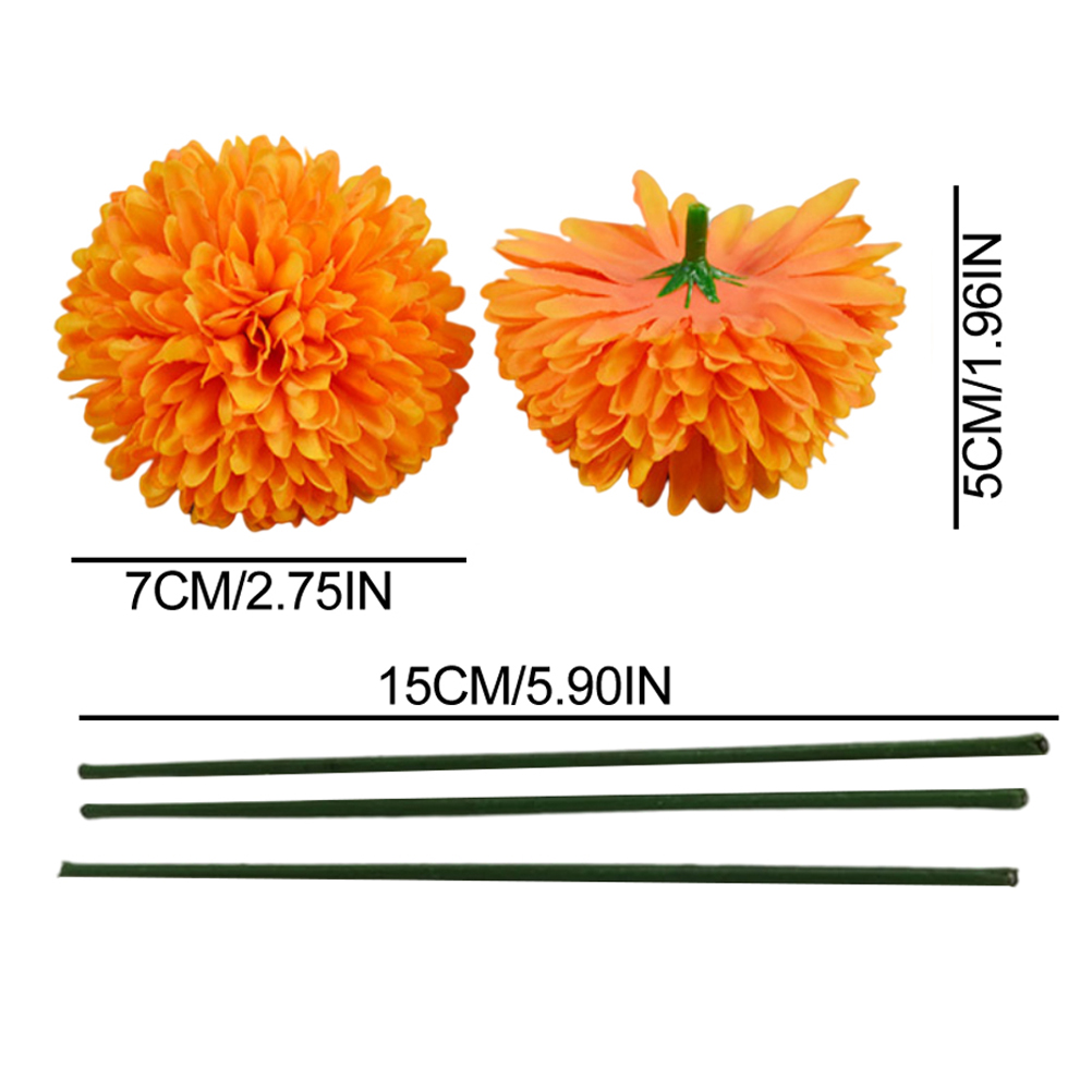 50 Künstliche Ringelblumen Für Diwali-heimdekoration, Diy-kränze, Girlanden, Bastelarbeiten, Hochzeits- Und Partydekoration