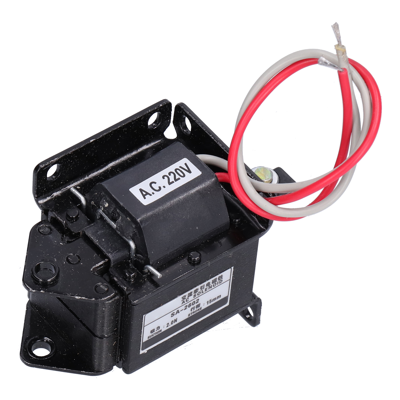 Berm Elektromagnetischer Schub-zug-antriebssolenoid 2,0 N Saugkraft 15 Mm Hub Sa‐2602 Ac220v
