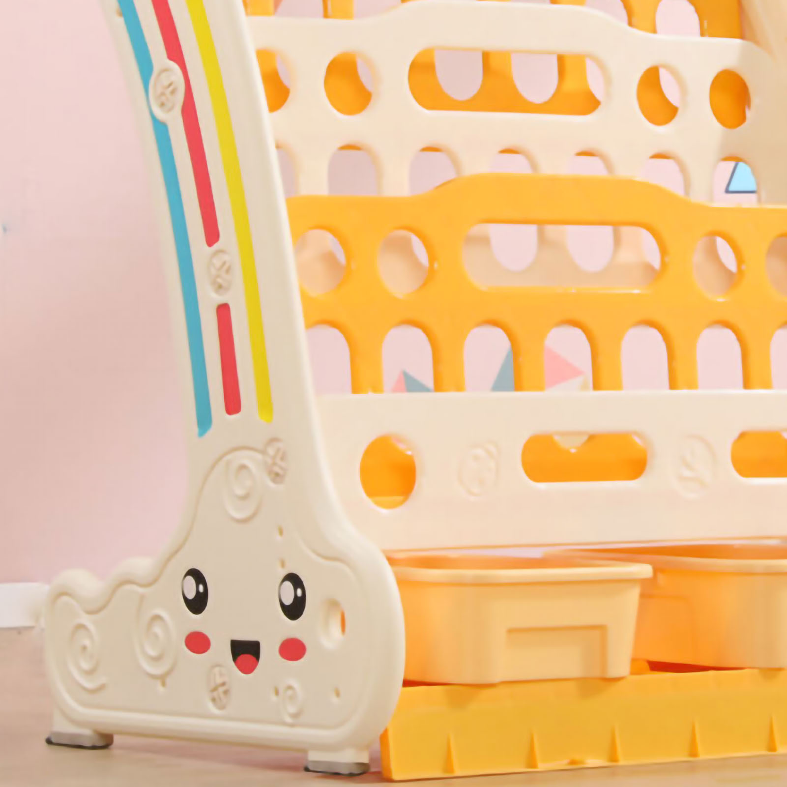 Kinderbücherregal, Bilderbücher-aufbewahrungsregal Für Kindergarten Und Zuhause, Einfaches, Freistehendes Bücherregal Mit 5 Ebenen, 54 X 72 X 39 Cm / 21,3 X 28,3 X 15,4 Zoll