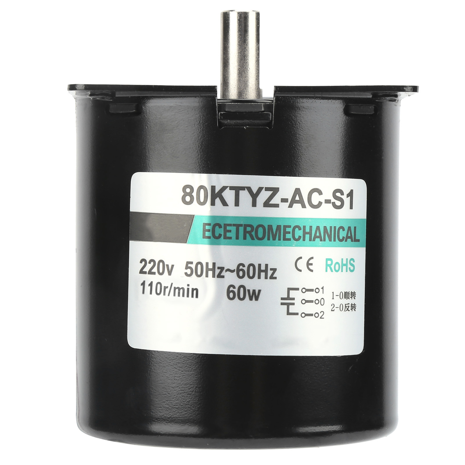 Ac-synchronmotor Mit Kondensatorhalterung, Cw/ccw, Hohes Drehmoment, Niedrige Drehzahl, 60 W, Xd80ktyz, 110 U/min, Ac 220 V