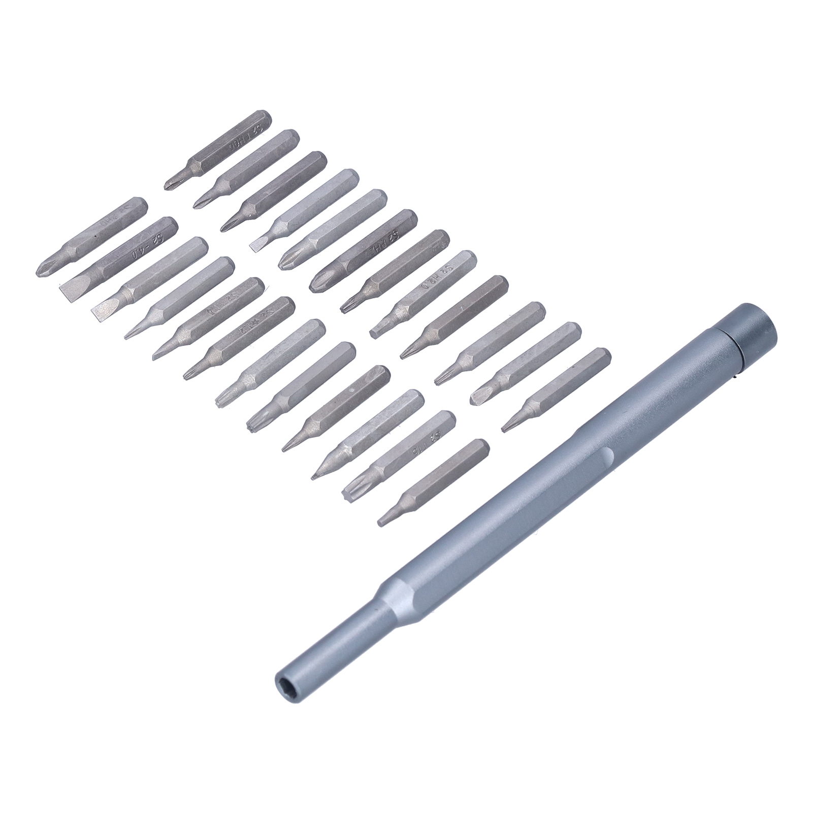 24-teiliges Schraubendreher-bit-set Aus S2-legierungsstahl, Präzisions-elektronikreparaturzubehör Mit Griff